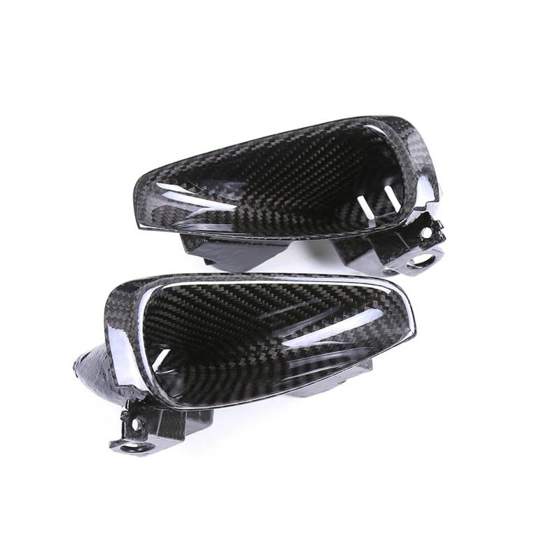 Motorrad Vorderspoiler Für MT09 FZ09 2021 2022 2023 2024 Motorrad Carbon Fiber Front Air Intake Vents Seite Spoiler Deflektoren Schutz Motorrad Spoiler(Twill Weave Glossy) von Amxaqjc