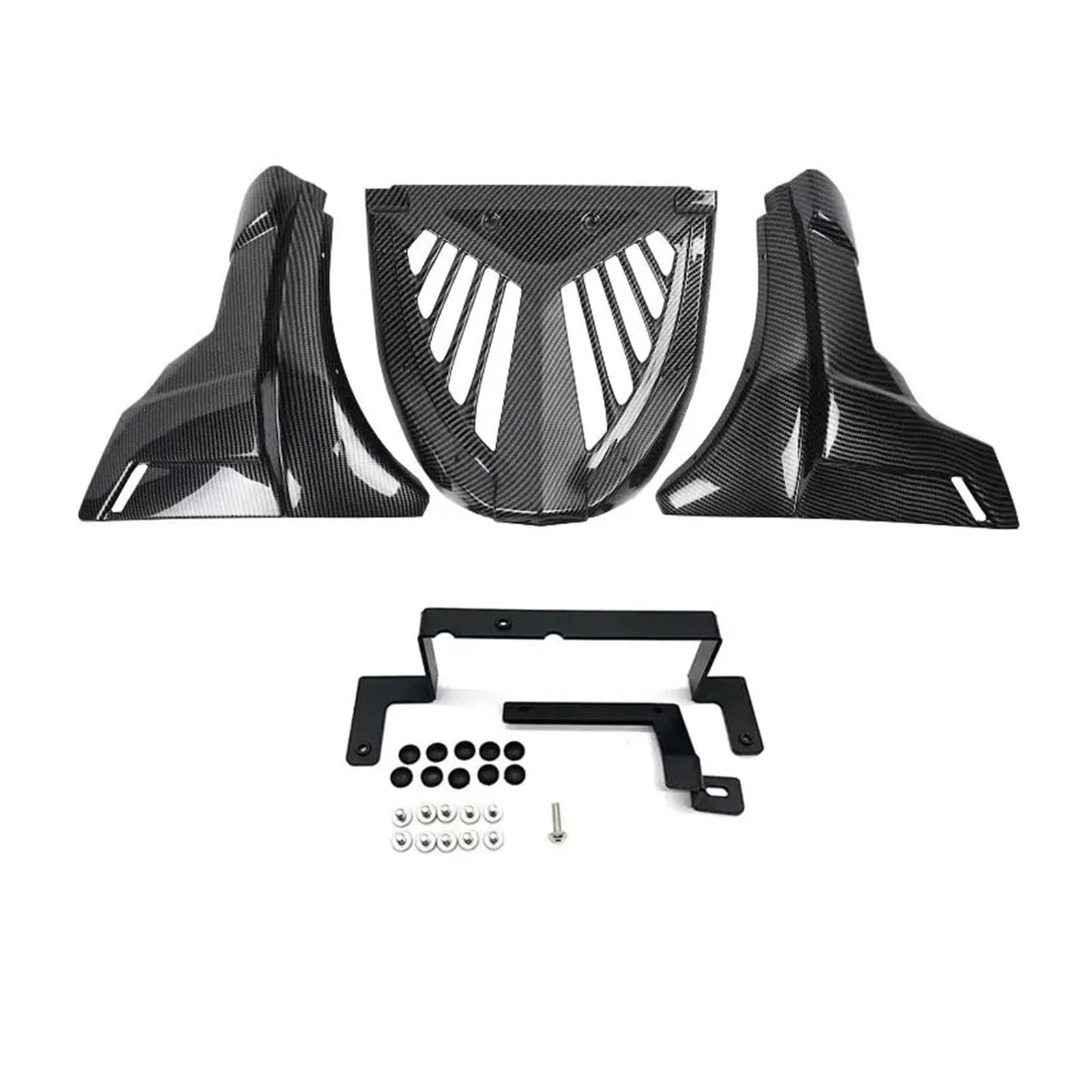 Motorrad Vorderspoiler Für Rebel Für CMX500 2017-2024 Motorrad Bauchwanne Unterer Motorspoiler Verkleidungsschutz Rahmenschutzabdeckungen Motorrad Spoiler(Carbon Fiber Look) von Amxaqjc