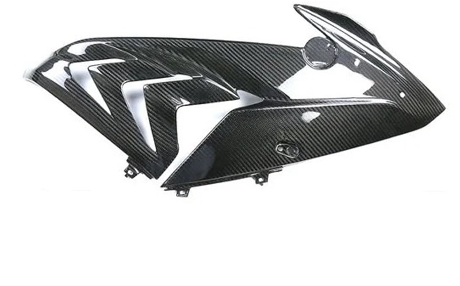 Motorrad Vorderspoiler Für S1000RR 2015 2016 2017 2018 Carbon Fiber Motorrad Front Spoiler Seite Panels Abdeckungen Verkleidung Kit Protector Motorrad Spoiler(Rechts) von Amxaqjc