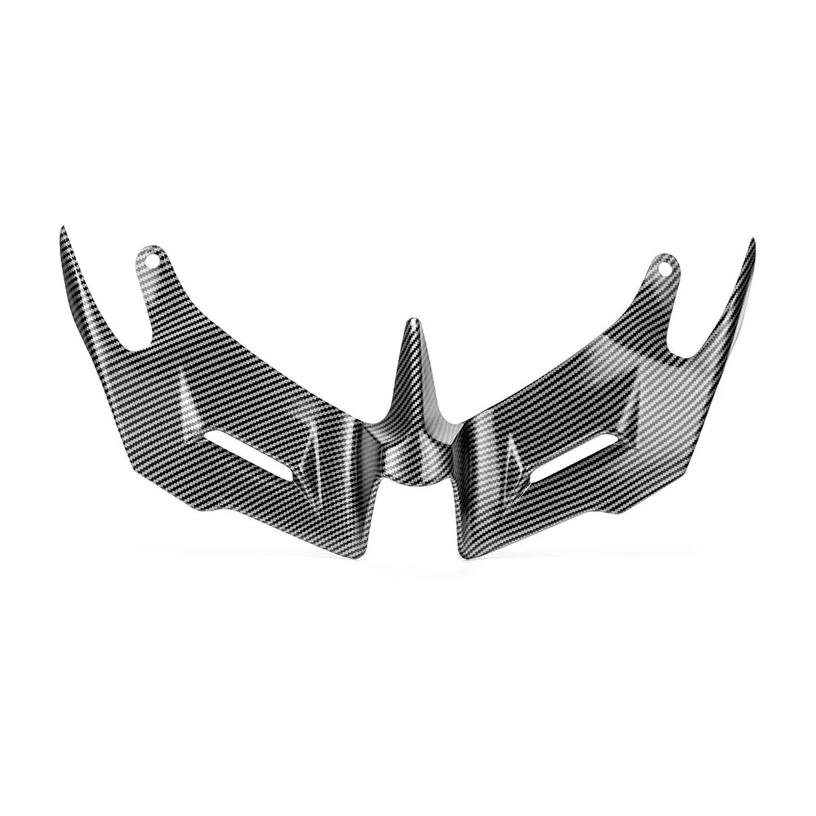 Motorrad Vorderspoiler Für YZF-R25 Für YZF-R3 Für YZF R25 R3 2014-2018 Motorradverkleidung Aerodynamische Winglets Vordere Abdeckung Motorrad-Windflügel Motorrad Spoiler(Carbon Fiber) von Amxaqjc