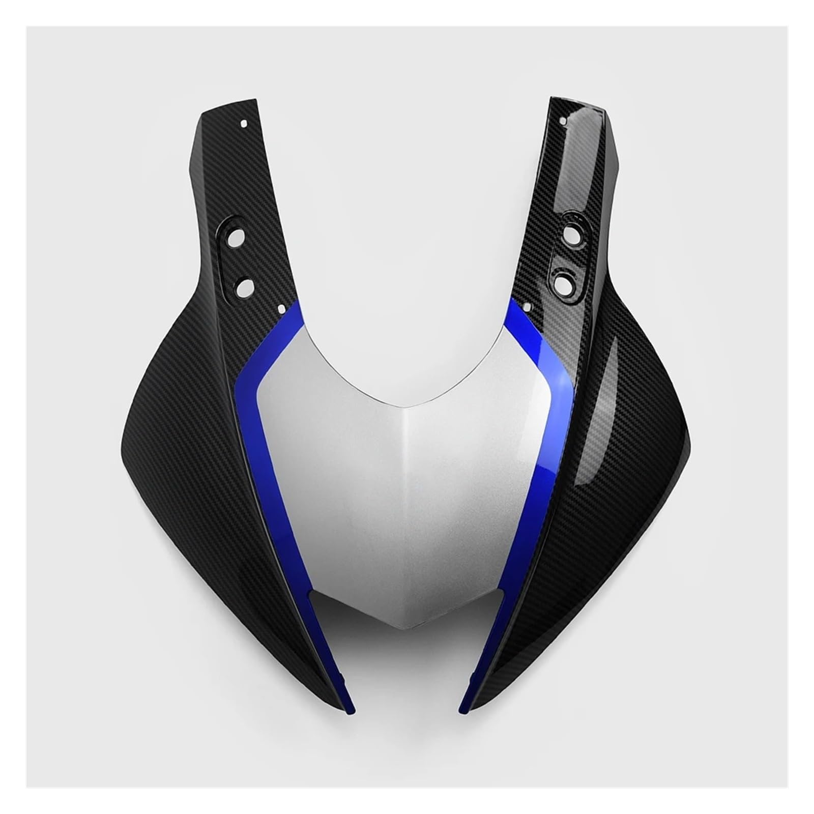 Motorrad Vorderspoiler Für YZF-R3/Für YZF-R25 Vordere Nase Obere Verkleidung Scheinwerfer Verkleidung Maske Abdeckung Nase Upgrade Stil Kleine Augen Motorrad Spoiler(Pattern Carbon) von Amxaqjc