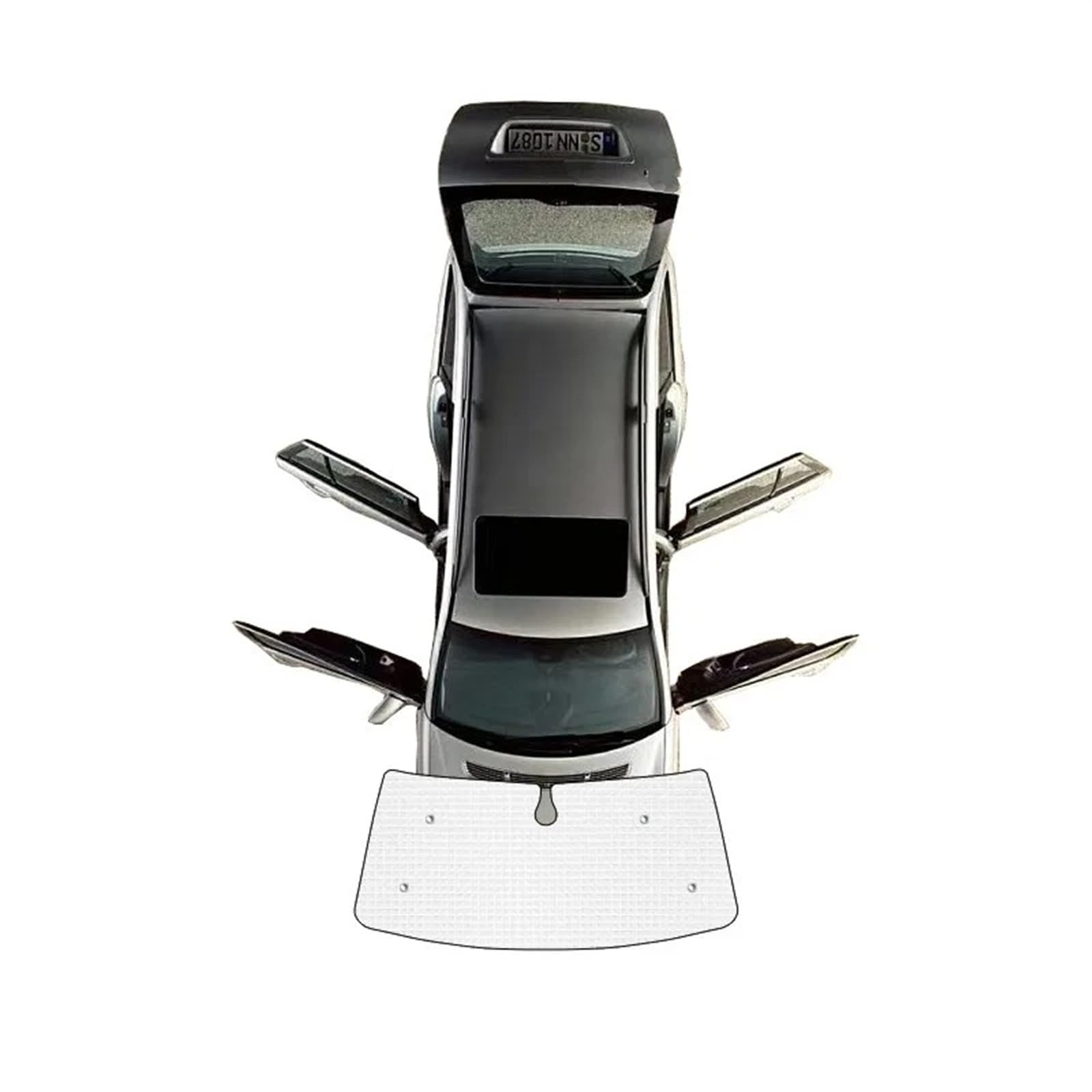 Sonnenschutz Auto A6 Für Avant C7 4G 2012-2018 Allroad Quattro Heckscheibe Vorhang Windows Visier Matten Vollständige Abdeckung sonnenschirme Sonnenblende Auto(Front Windshield) von Amxaqjc
