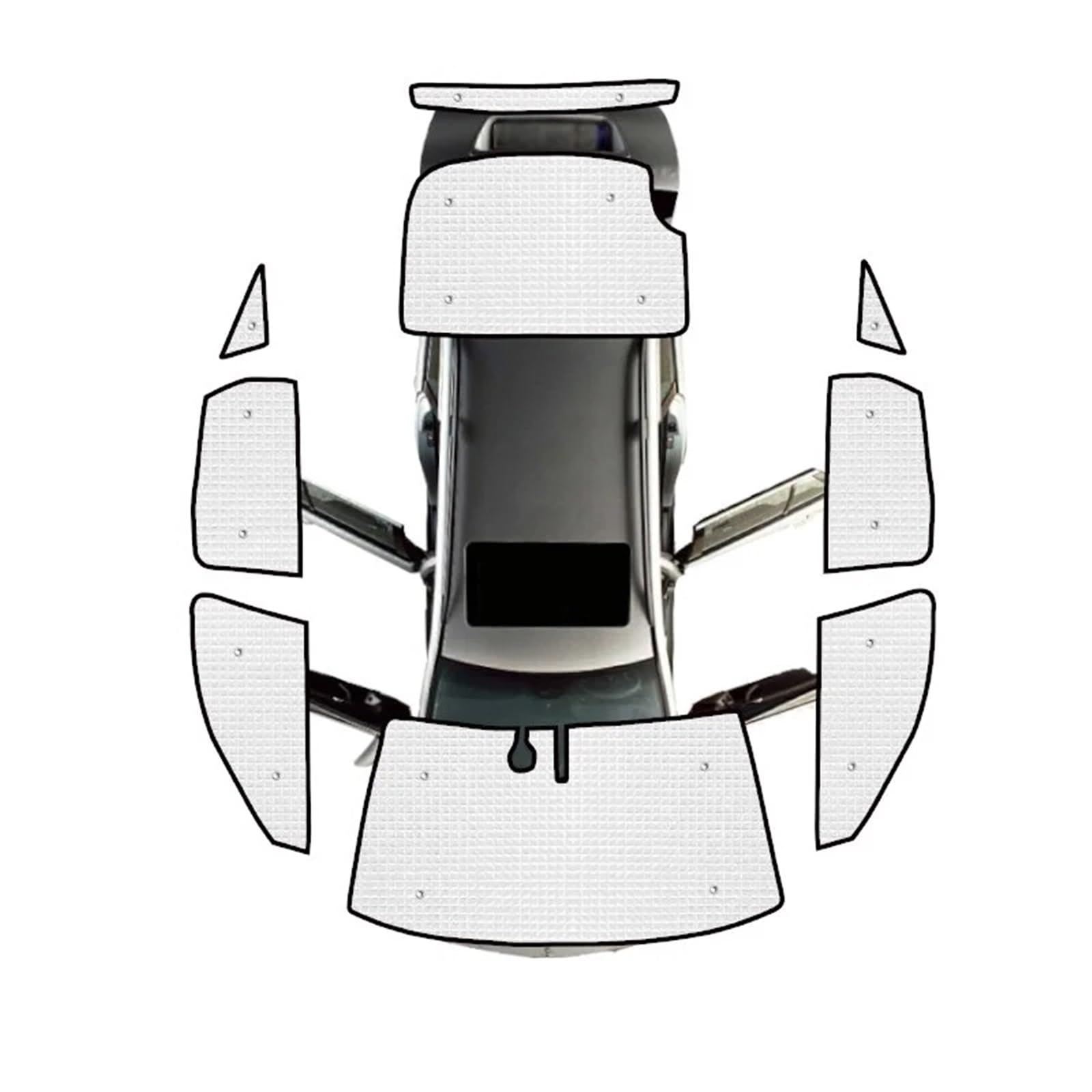 Sonnenschutz Auto Für Accord Für Cross TF1 TF2 Für EX-L 2010-2015 Sonnenschutz Windows Windschutzscheibe Visier Vorhang Volle Abdeckung Sonnenschirme Sonnenblende Auto(All Sunshades) von Amxaqjc