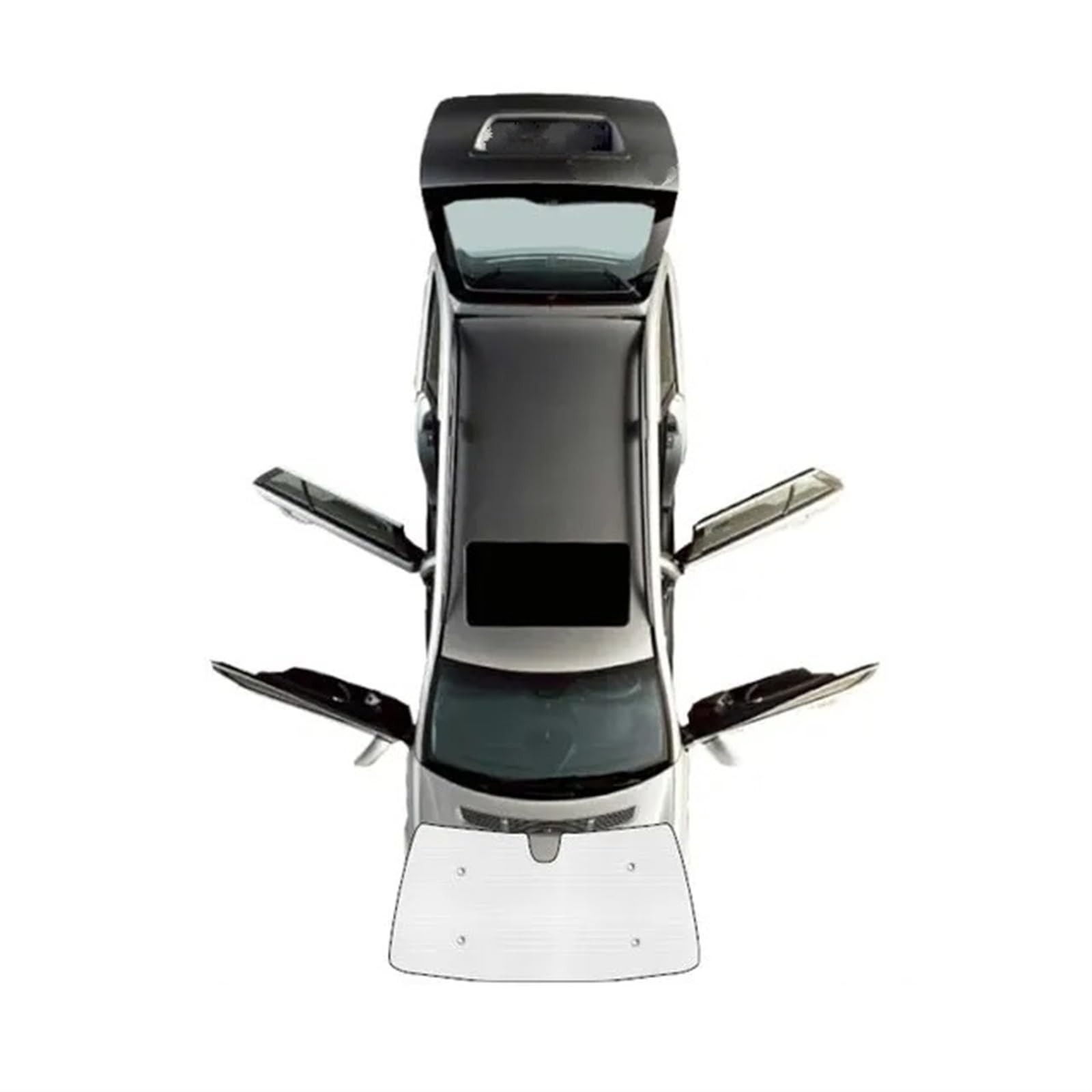 Sonnenschutz Auto Für Benz C Klasse W206 220d 2021 2022 2023 Limousine Hinten Seite Windschutzscheibe Sonne Windows Visier Matten Volle Abdeckung Sonnenschirme Sonnenblende Auto(Front Windshield) von Amxaqjc