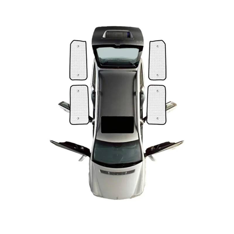 Sonnenschutz Auto Für Ford Für Transit Für Custom Für Tourneo 2012-2022 Auto Vorne Hinten Seite Visier Windschutzscheibe Windows volle Abdeckungen Sonnenschirme Sonnenblende Auto(Rear Windows) von Amxaqjc