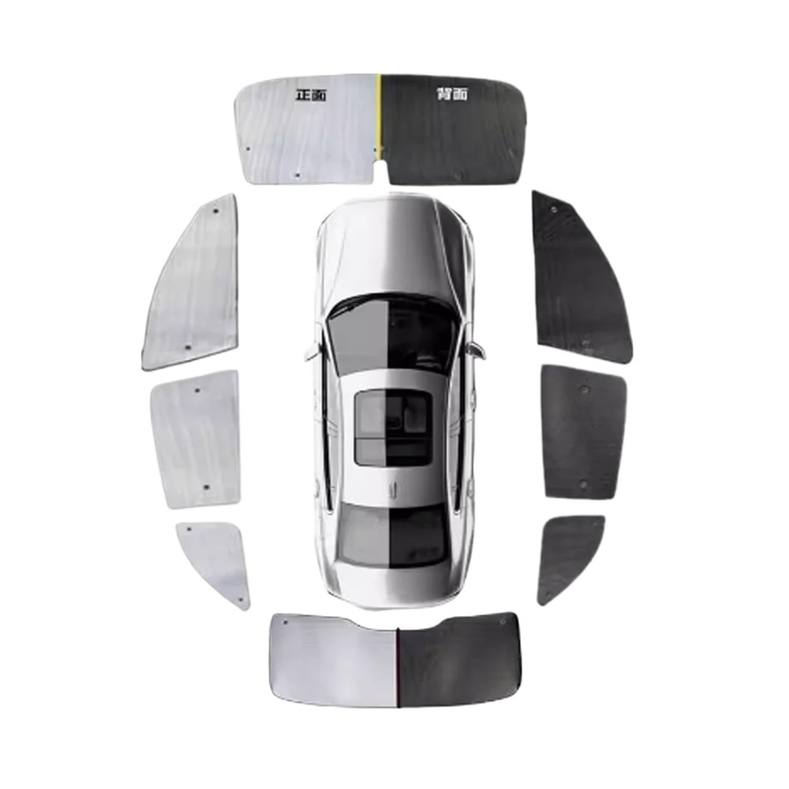 Sonnenschutz Auto Für Geely Für Xingyue L KX11 Für Monjaro 2022 2023 2024 Schiebedach Dach Windows Windschutzscheibe Abdeckung Vorhang Schiebedach Abdeckung Sonnenschirme Sonnenblende Auto(Full side w von Amxaqjc