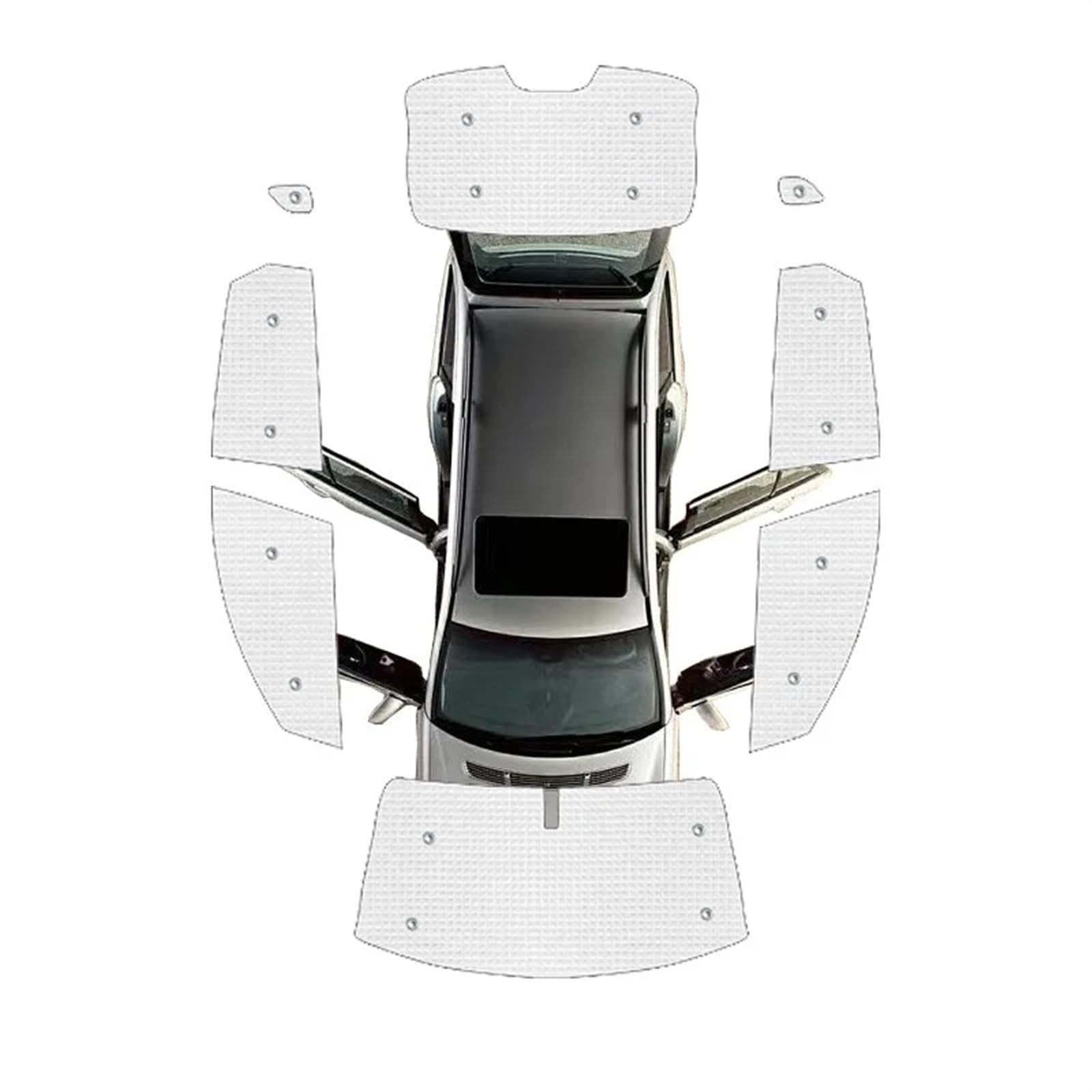 Sonnenschutz Auto Für Kia K5 Für Optima MK4 JF 2016-2020 Hinten Seite Windows Sonnenblende Matte Front Windschutzscheibe vorhang Auto Voll Abdeckungen Sonnenschirme Sonnenblende Auto(All Sunshades) von Amxaqjc