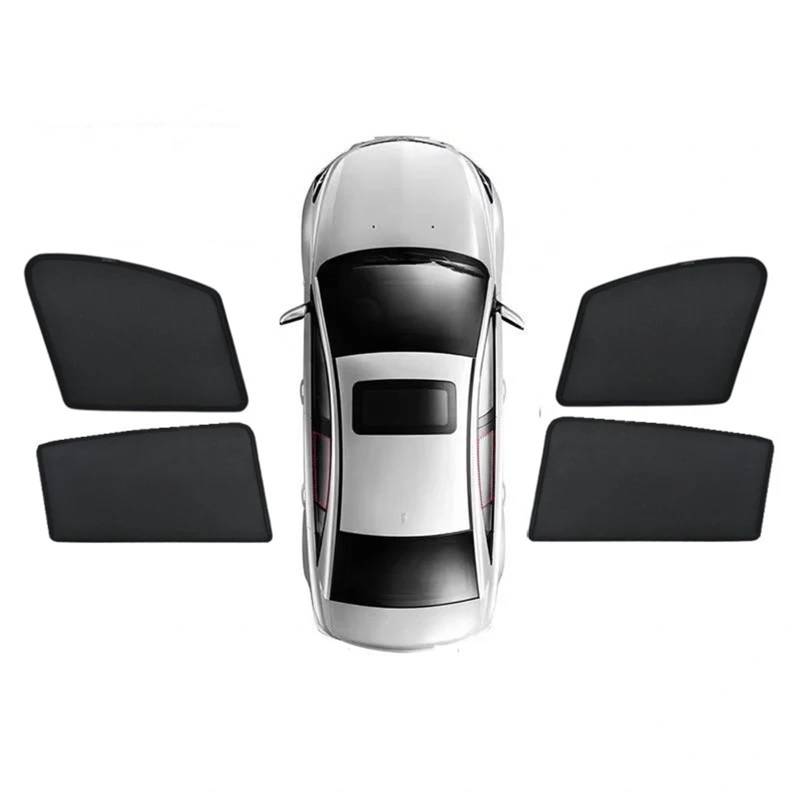 Sonnenschutz Auto Für Li Auto L9 Für Lixiang 2023 2024 Magnetische Auto Sonnenschutz Fenster Windschutzscheibe Visier Sonne Vorhang Shades Abdeckung Net Mesh UV Schutz Sonnenblende Auto(4PCS Front Rea von Amxaqjc