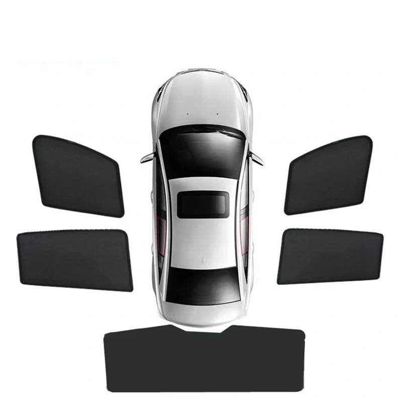 Sonnenschutz Auto Für Mazda CX-5 KE 2013 2014 2015 2016 2017 Auto Magnetische Sonnenschutz Fenster Visier Sonnenschutz Shades Vorhang Net Mesh Sonnenblende Auto(5PCS Set) von Amxaqjc