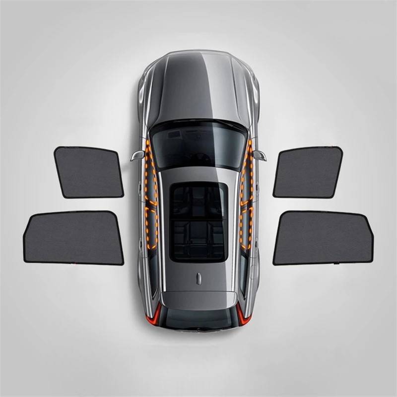 Sonnenschutz Auto Für Mazda CX5 CX-5 KF 2017 2018 2019 2020 2021 2022 2023 Autofenster Sonnenschutz Schild Frontscheibe Heckseitenfenster Vorhang Sonnenschutz Visier Sonnenblende Auto(2Front 2Rear) von Amxaqjc