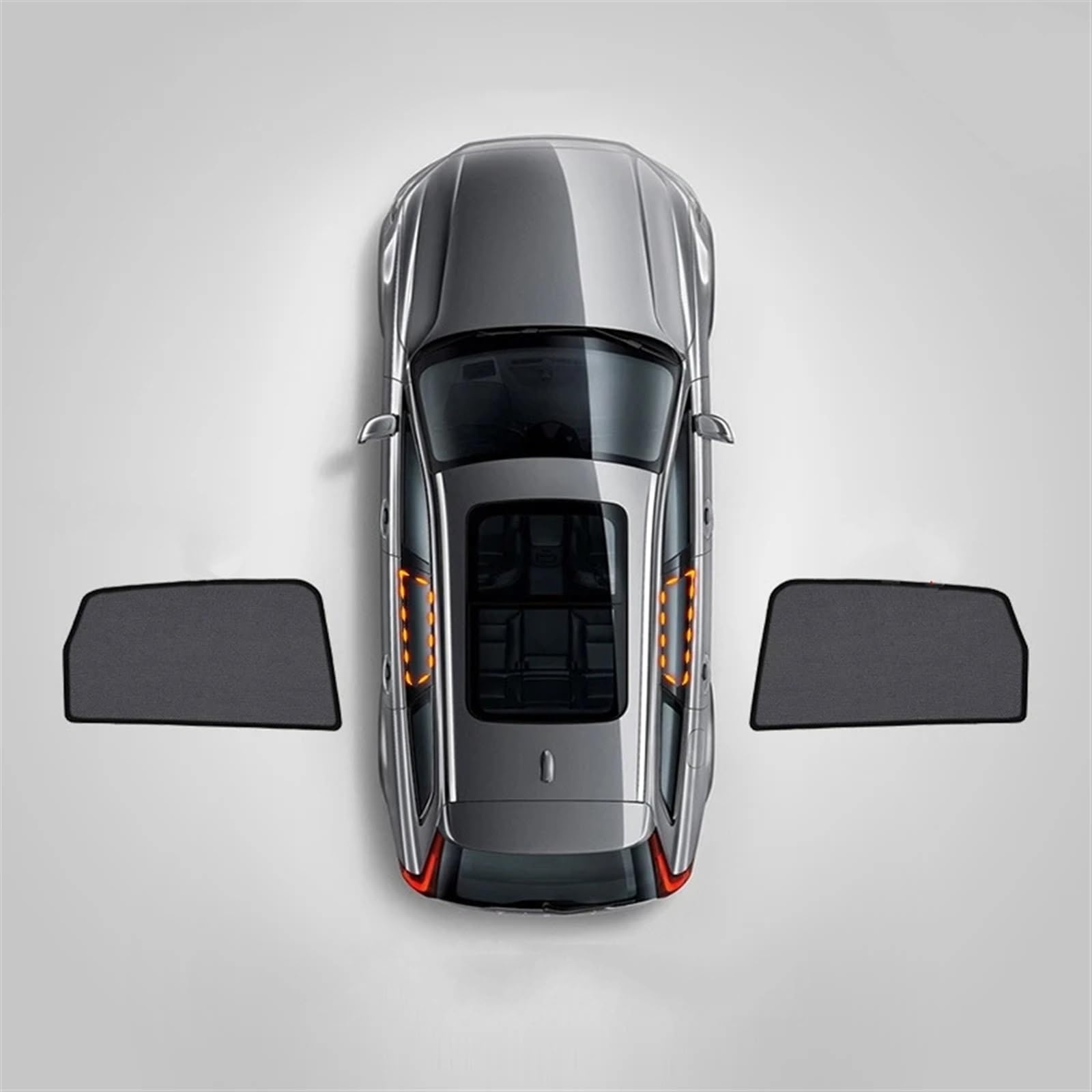 Sonnenschutz Auto Für Mazda CX5 CX-5 KF 2017 2018 2019 2020 2021 2022 2023 Autofenster Sonnenschutz Schild Frontscheibe Heckseitenfenster Vorhang Sonnenschutz Visier Sonnenblende Auto(2PCS Rear) von Amxaqjc