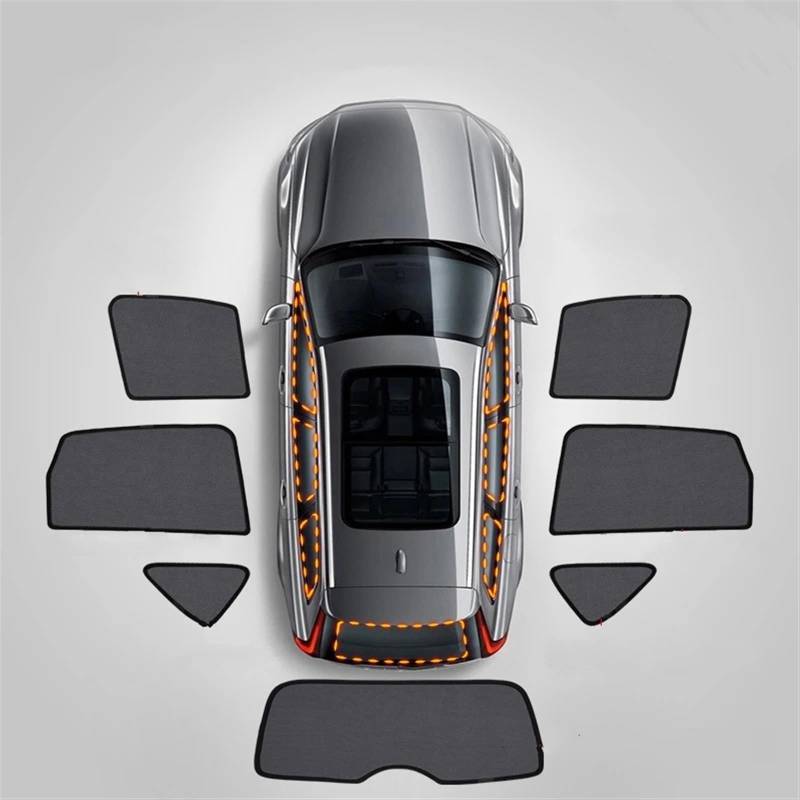 Sonnenschutz Auto Für Mazda CX5 CX-5 KF 2017 2018 2019 2020 2021 2022 2023 Autofenster Sonnenschutz Schild Frontscheibe Heckseitenfenster Vorhang Sonnenschutz Visier Sonnenblende Auto(7Pcs Sunshades) von Amxaqjc