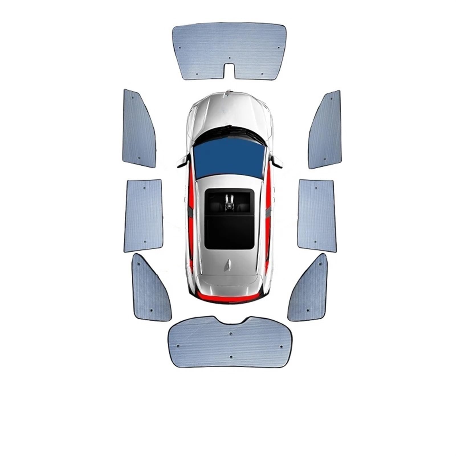 Sonnenschutz Auto Für Peugeot 3008 2021 2022 Frontscheibe Abdeckung Schützen Privatsphäre Zubehör Auto Sonnenschutz UV Schutz Vorhang Sonnenschutz Visier Sonnenblende Auto(Whole Car 1set) von Amxaqjc