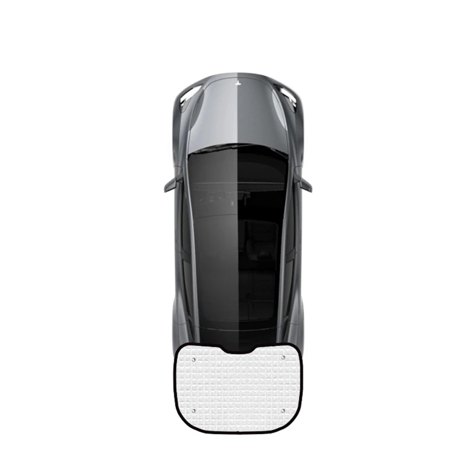 Sonnenschutz Auto Für Tesla Für Modell 3 2017-2024 Auto Front Windows Sonne Protecti Visier Matte Heckscheibe Vorhang Vollständige Abdeckung Sonnenschirme Sonnenblende Auto(Rear Windshield) von Amxaqjc