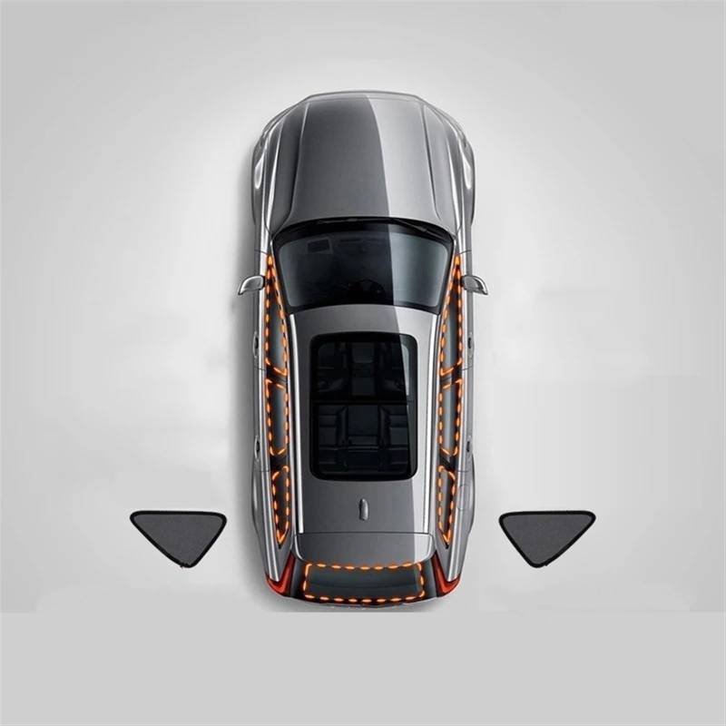 Sonnenschutz Auto Für VW Für PASSAT B6 Für Variante 2005-2011 Auto Fenster Sonnenschutz Schild Windschutzscheibe Hinten Seite Fenster Vorhang Sonnenschutz Visier Sonnenblende Auto(2PCS Triangular) von Amxaqjc