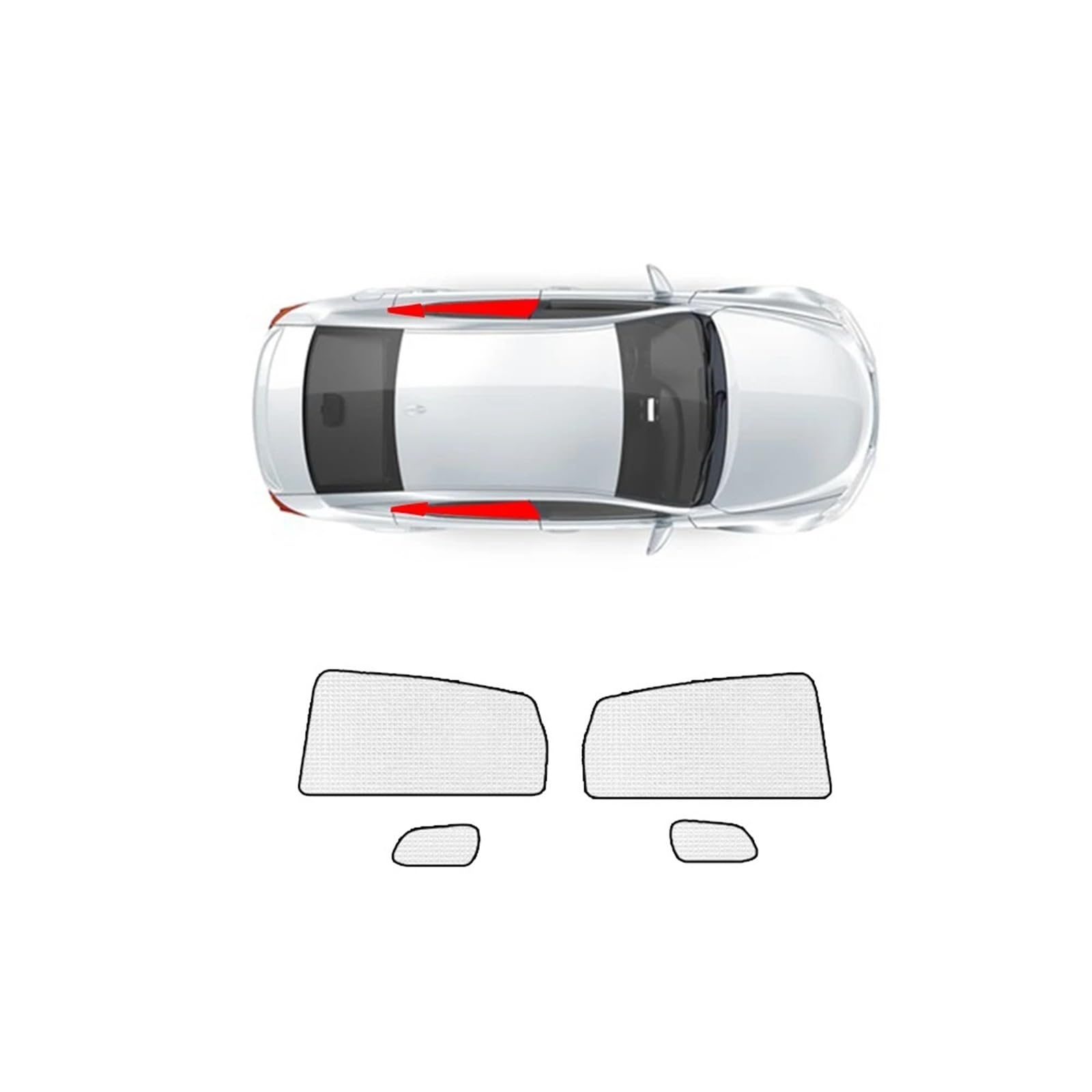 Sonnenschutz Auto Für Wey Für Mokka Für Kaffee 01 2021 2022 2023 Auto Visier Shade Sun UV Schutz Windschutzscheiben Fenster Glas Innenräume sonnenschirme Sonnenblende Auto(Rear Widow 4pcs) von Amxaqjc