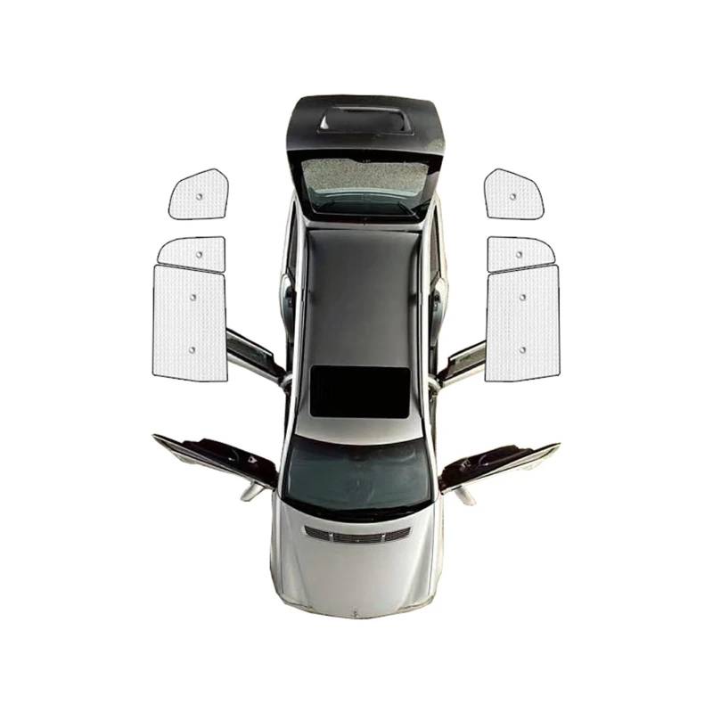 Sonnenschutz Auto X7 G07 Für XDrive40i 2019 2020 2021 2022 2023 Auto Sonnenschutz Fenster Sonnenblenden Abdeckung Sunproof Schatten UV Schutz Sonnenblende Auto(Rear Widow 6pcs) von Amxaqjc