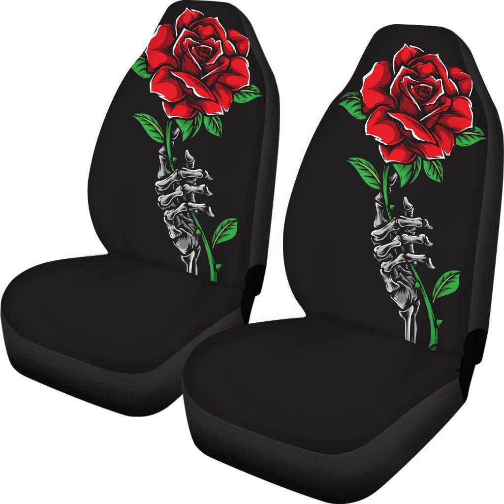 Amzbeauty Vordersitzbezug mit Totenkopf-Rose, Bedruckt, 2 Stück, universeller Fahrzeugsitzschutz, passend für die meisten Autos, Limousinen, SUVs, Lieferwagen, LKWs Amzbeauty Vordersitzbezug mit Totenkopf-Rose, Bedruckt, 2 Stück, universeller Fahrzeugsitzschutz, passend für die meisten Autos, Limousinen, SUVs, Lieferwagen, LKWs von Amzbeauty