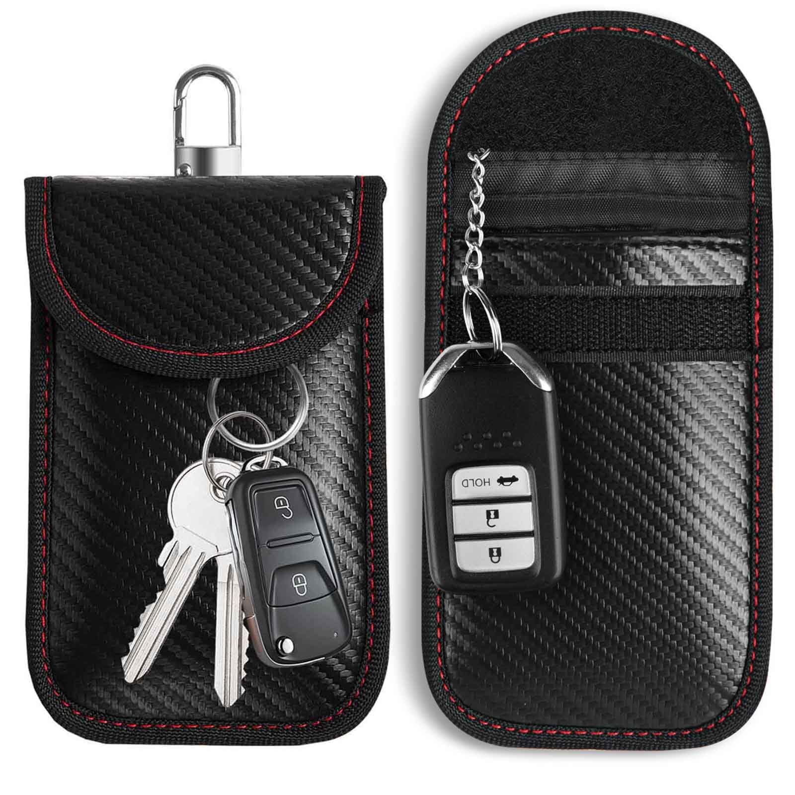 Amzpas Autoschlüssel Schutz Keyless Hülle , Kohlefaser Leder Faraday Bag RFID Blocker Autoschlüssel Hülle , Abschirmung Schlüsseltasche Schlüsseletui Schlüsselmäppchen Car Key Safe Amzpas Autoschlüssel Schutz Keyless Hülle , Kohlefaser Leder Faraday Bag RFID Blocker Autoschlüssel Hülle , Abschirmung Schlüsseltasche Schlüsseletui Schlüsselmäppchen Car Key Safe von Amzpas