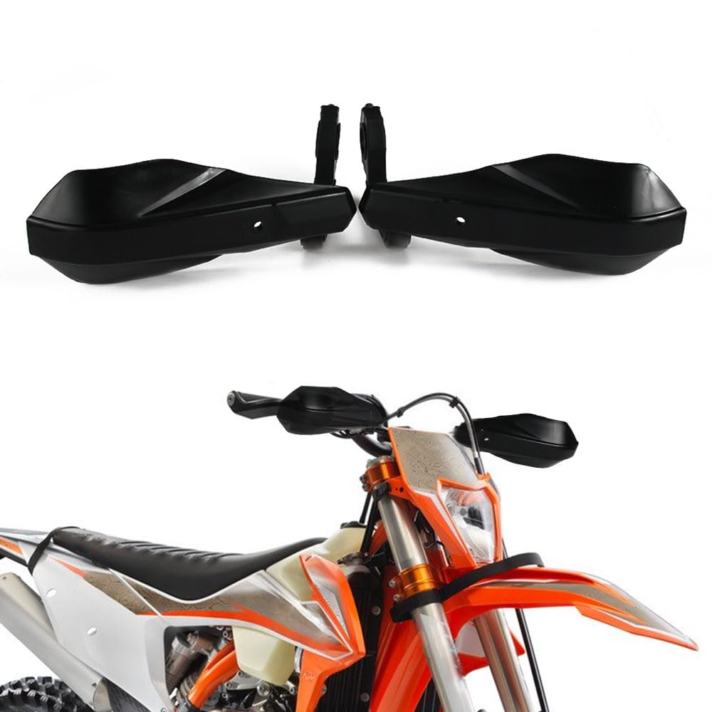 AnXin Handschutz für Motorrad, universal, 22 mm und 28 mm, für Geländewagen, Motorrad, Pit Dirt Bike Motocross (schwarz) von AnXin