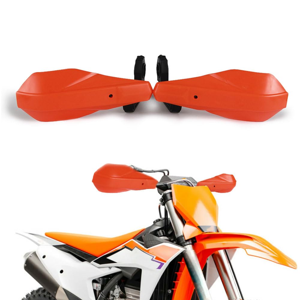 AnXin Universal-Handschutz für Motorrad, Kunststoff, für Motocross, Dirt Pit Bike, EXC EXCF SX SXF SXS MXC MX XC XCW XCF XCFW EGS LC4 Enduro (Orange) von AnXin
