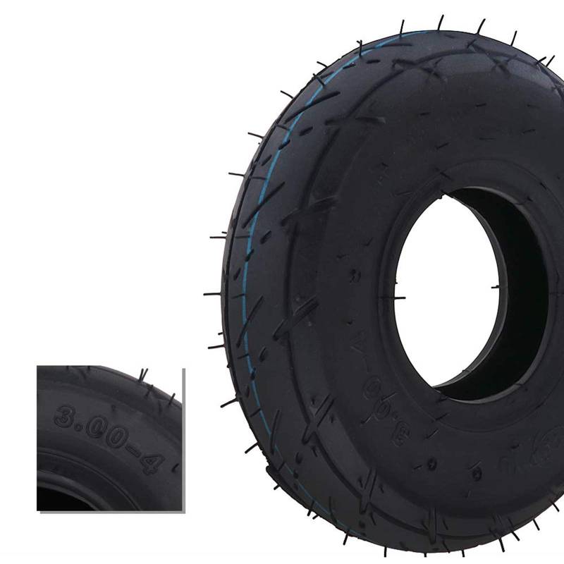 AnXin 3.00-4 schlauchlose Vakuumreifen für Razor E300 Scooter, Pocket Rocket, Motorrad, Utility Dolly, Sackkarre, 3,00 x 4 Reifen von AnXin
