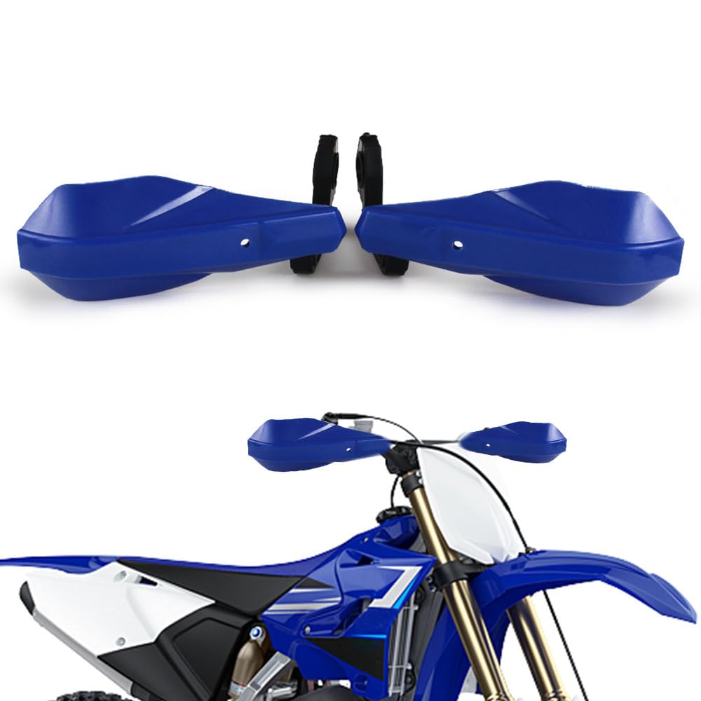 AnXin Motocross Handprotektoren 22 mm und 28 cm Handbürstenschutz für Motorrad YZ80 YZ85 YZ125 YZ250 YZ250F Dirt Bike MX Supermoto Racing ATV Quad Kayo (blau) von AnXin