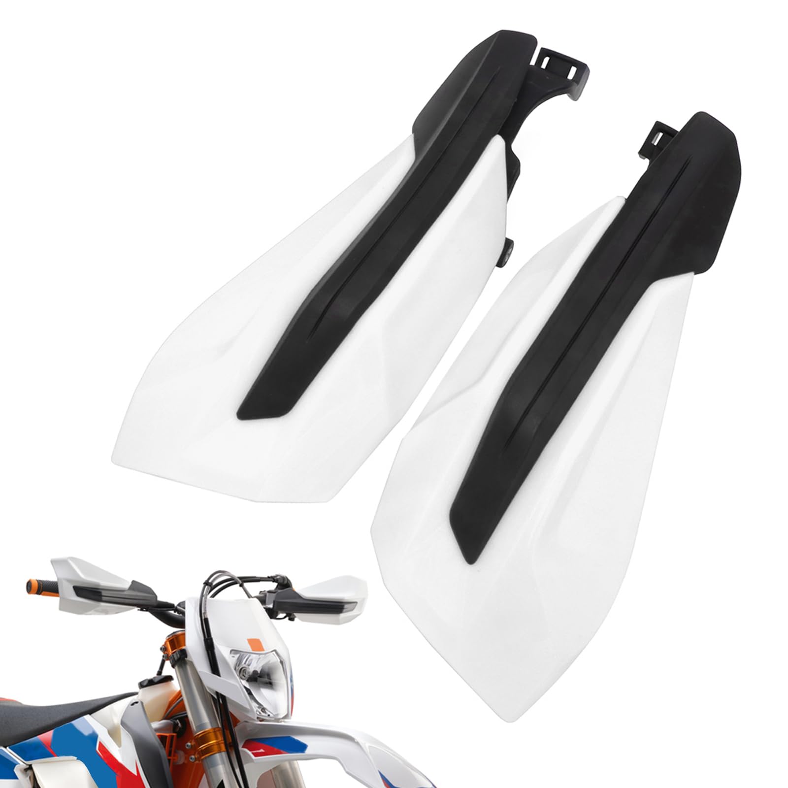 AnXin Motorradhandschutz Dirt Bike Handschutz Bürstenschutz Für 150 XC-W / 250 XC-F XC-F XC-W XC / 300 XC XC-W TPI / 350 XC-F XC-F / 450 XC-F EXC-F / 500 EXC-F Rennrad - Weiß von AnXin