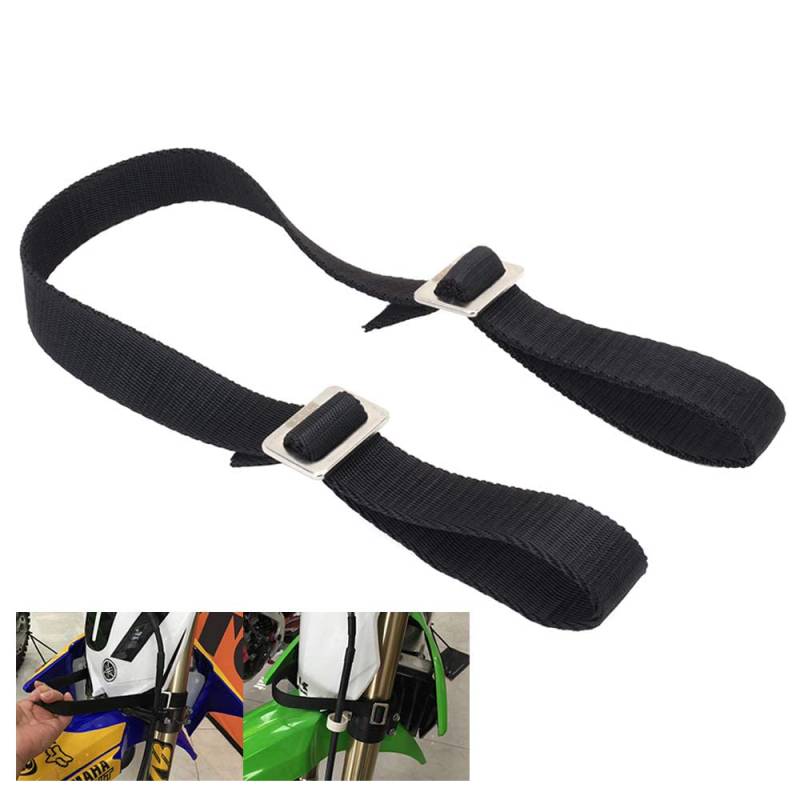 AnXin Zurrschlaufen Motorrad Universal für Die Meisten Heavy-Duty Dirt Bike Pit ATV Enduro Transport Spanngurte Anhänger Schwarz von AnXin