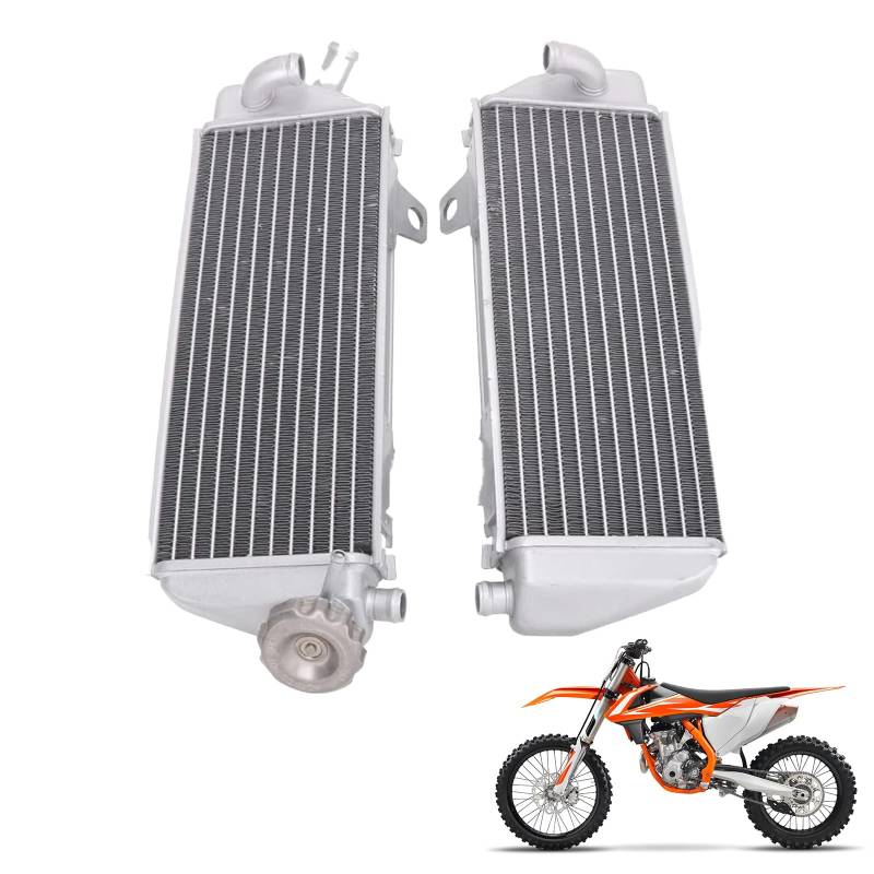 Kühlerleistung, Aluminium, passend für 125 XC-W 250 300 350 450 500 SX SX-F Factory Editon EXC-F XC XC-F XC-W 2016 2017 2018 Motorrad von AnXin