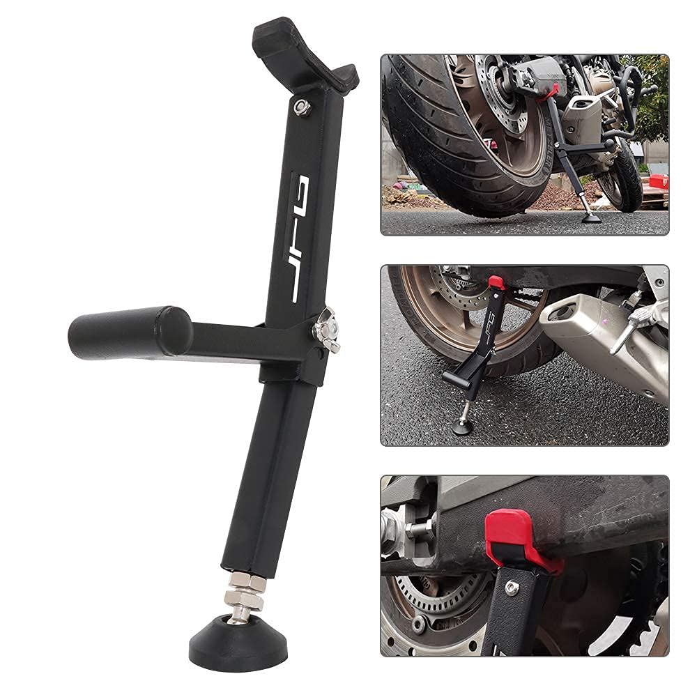 Motorrad Radständer, faltbarer Dirt Bike Ständer Lift Trail Stand Einfacher und tragbarer Rahmen Ständer Hinterradständer Fit für die meisten Motorräder von AnXin