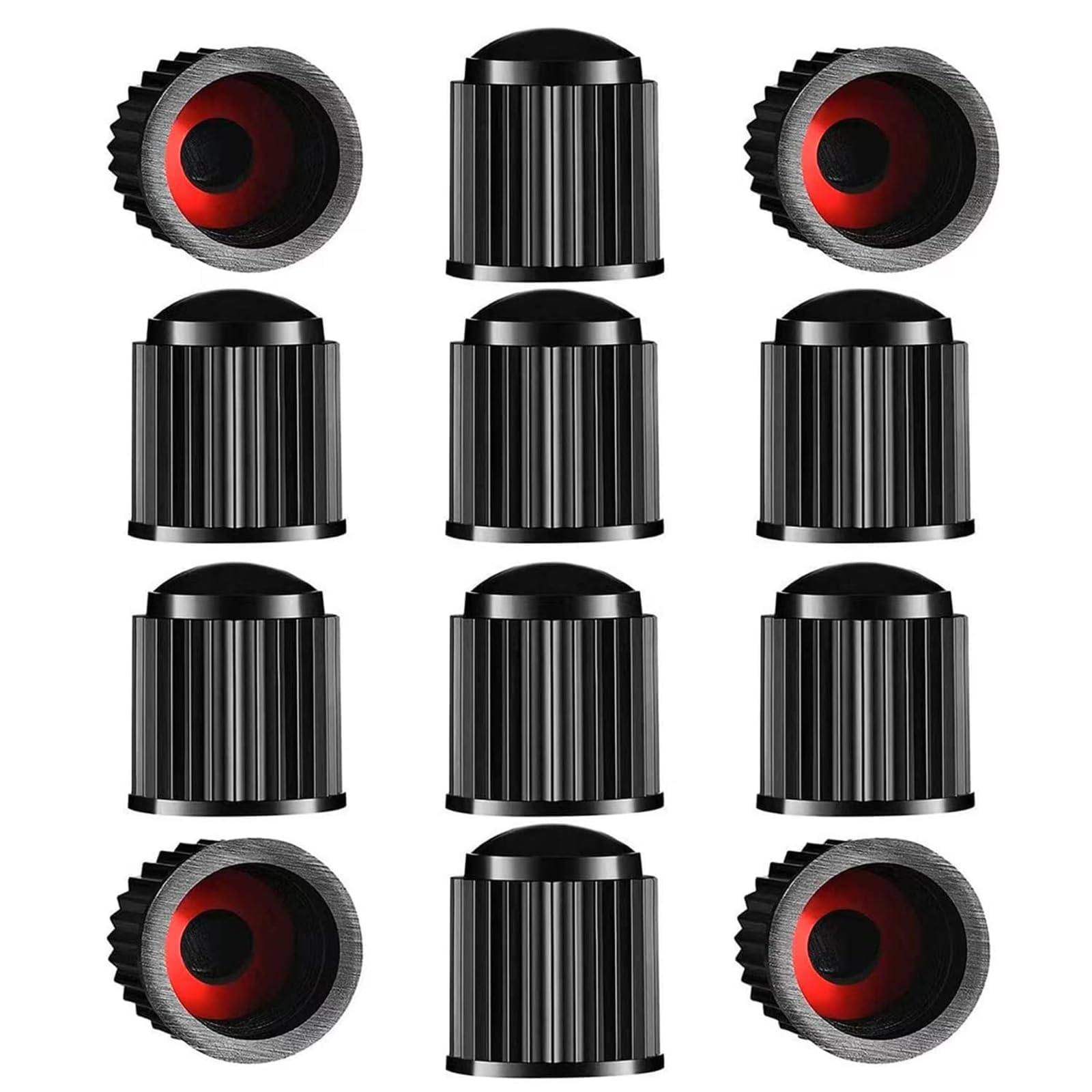 10er-Pack Ventilkappen für Autoreifen, Ventilkappen, Reifenventilkappen, Autoventilkappen für Auto, SUV, Motorrad, Fahrrad (schwarz) 10er-Pack Ventilkappen für Autoreifen, Ventilkappen, Reifenventilkappen, Autoventilkappen für Auto, SUV, Motorrad, Fahrrad (schwarz) von AnaTI