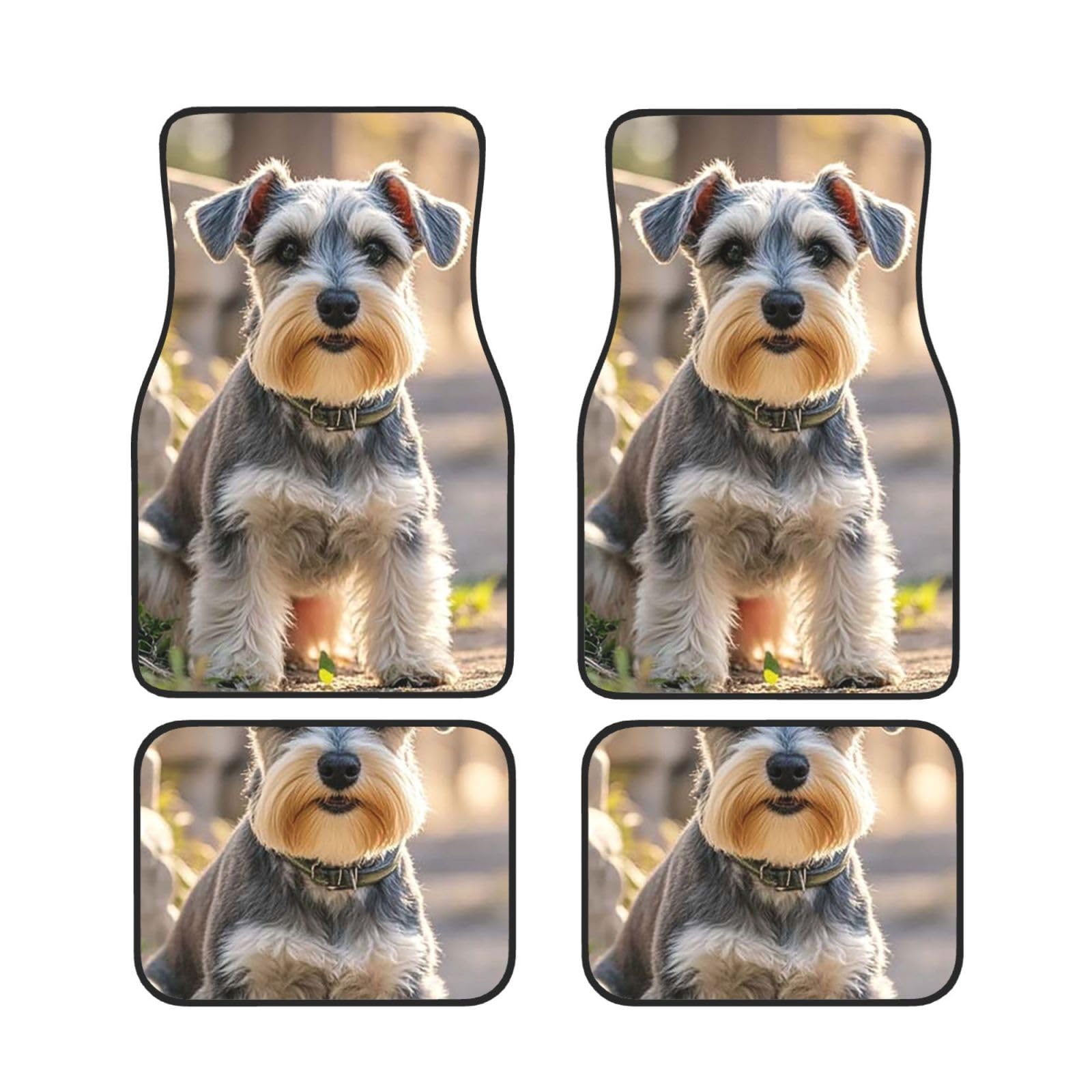 Adorable Schnauzer1 Auto-Fußmatten, 4-teilig, universelle Auto-Fußmatten, Adorable schnauzer1 Autoteppich-Set, Gummifußmatten für Autos, rutschfeste Auto-Fußpolster, Auto-Teppich-Dekor, Fersenpolster Adorable Schnauzer1 Auto-Fußmatten, 4-teilig, universelle Auto-Fußmatten, Adorable schnauzer1 Autoteppich-Set, Gummifußmatten für Autos, rutschfeste Auto-Fußpolster, Auto-Teppich-Dekor, Fersenpolster von Anceky