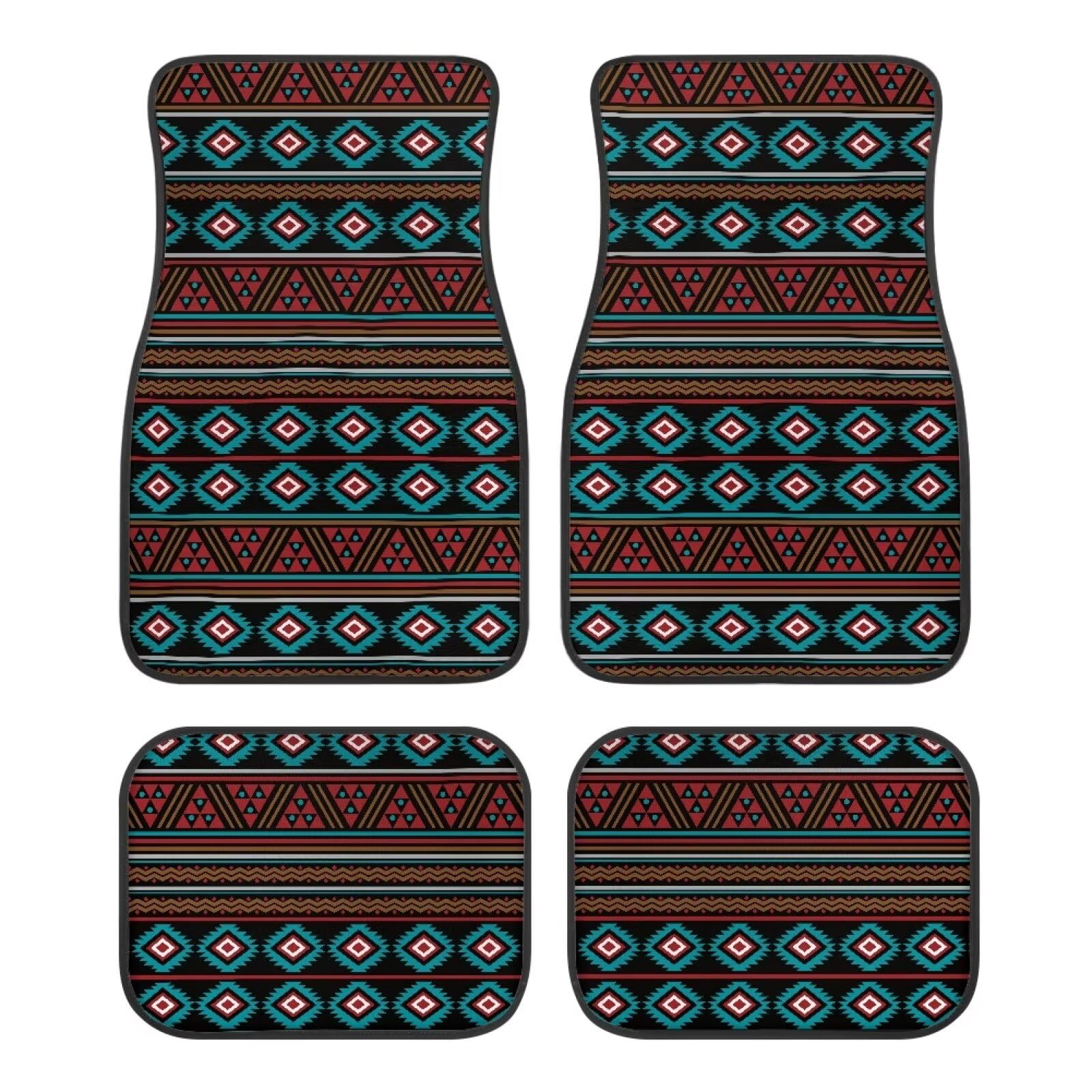 Aztec Aztec Autobodenteppiche, schutzsichere Fußpolster, Bedruckt, universelle Passform, 4-teiliger kompletter Satz Teppichfußmatten, Autoinnenteppiche, Autozubehör, Dekoration Aztec Aztec Autobodenteppiche, schutzsichere Fußpolster, Bedruckt, universelle Passform, 4-teiliger kompletter Satz Teppichfußmatten, Autoinnenteppiche, Autozubehör, Dekoration von Anceky