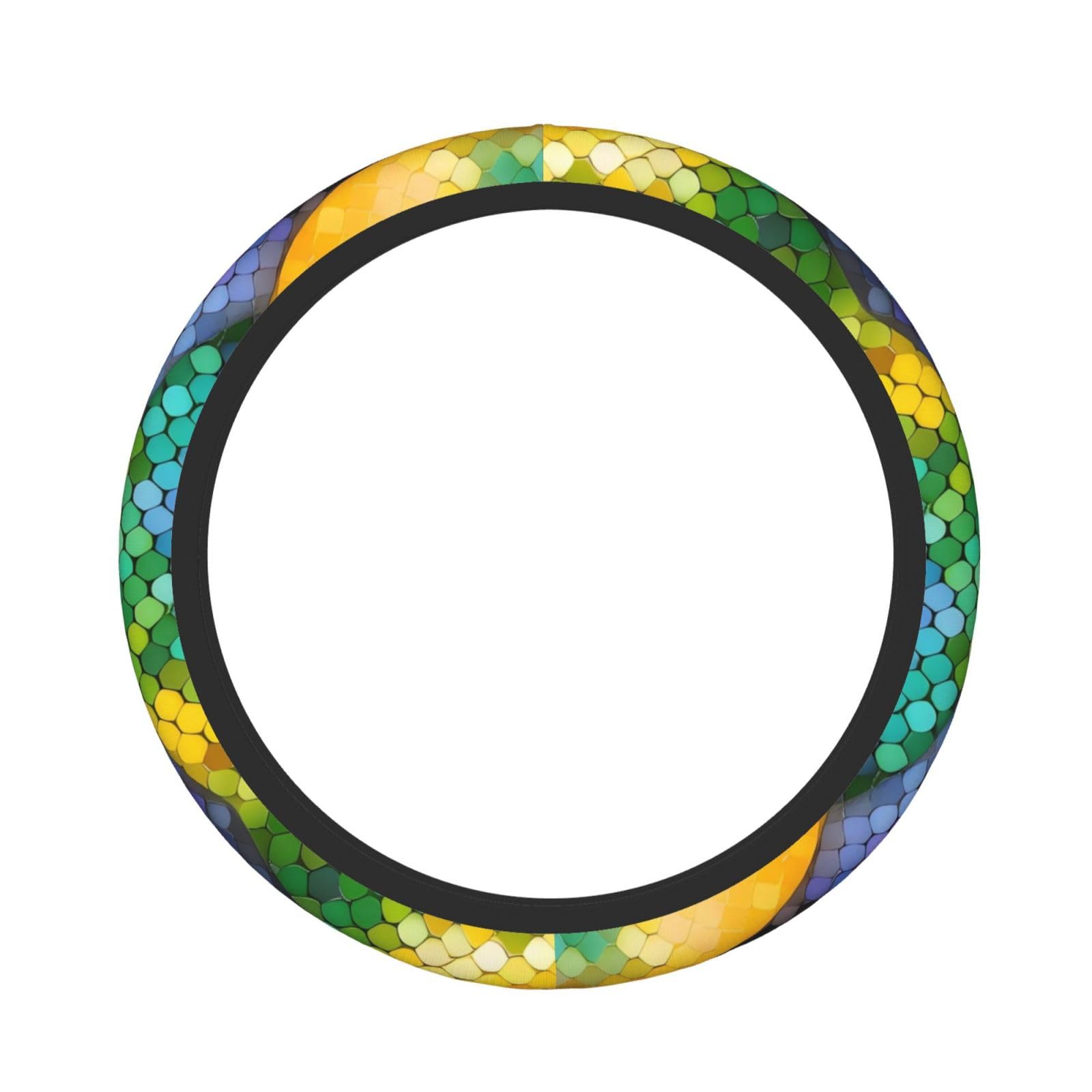 Dicker, elastischer Lenkradbezug mit Regenbogen-Fischschuppen Dicker, elastischer Lenkradbezug mit Regenbogen-Fischschuppen von Anceky