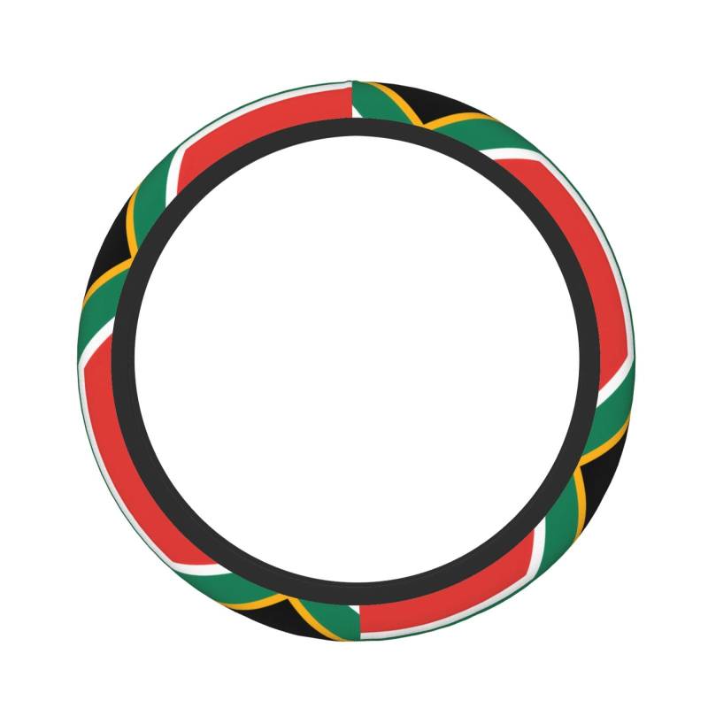 Dicker, elastischer Lenkradbezug mit Südafrika-Flagge von Anceky