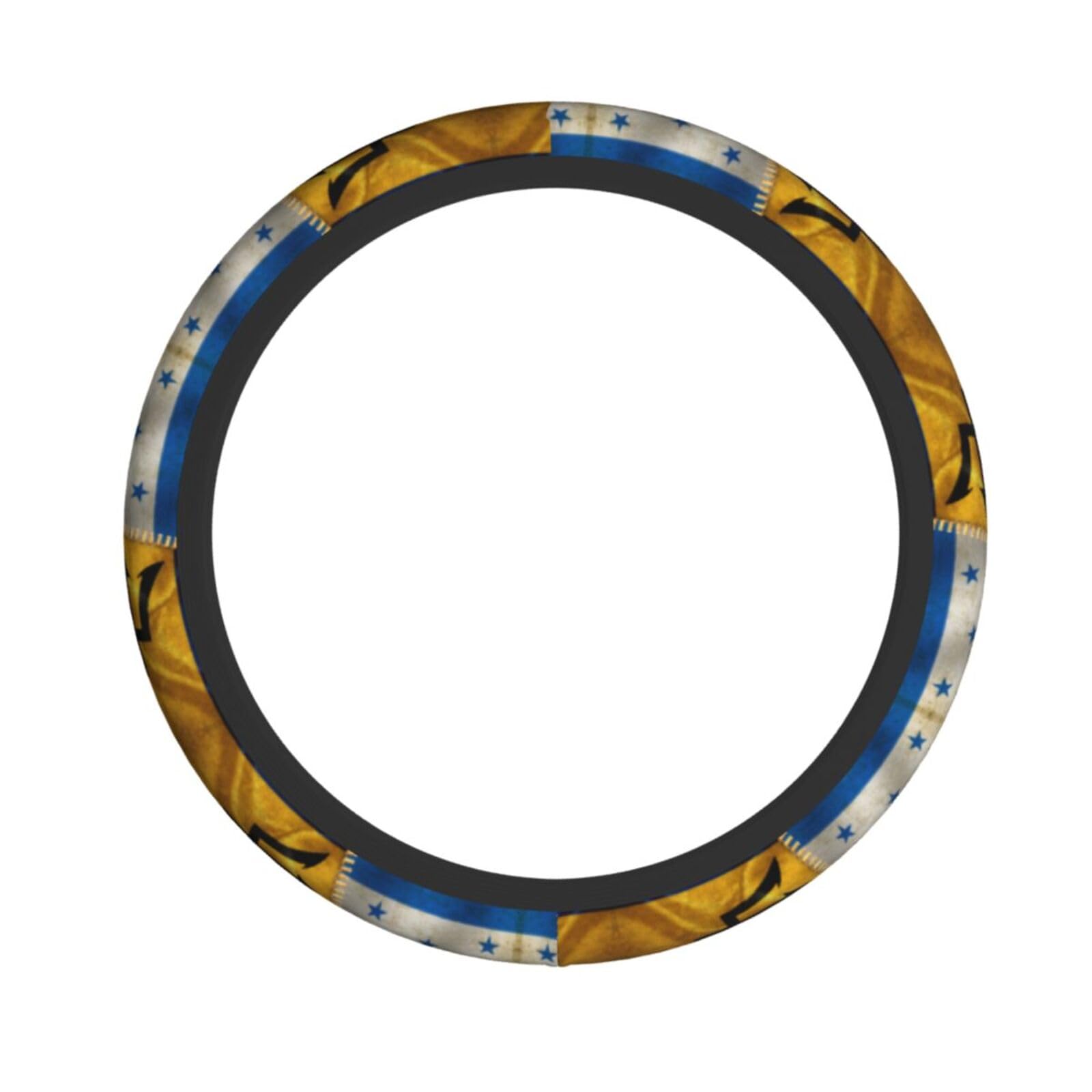 Lenkradbezug mit Flagge von Honduras und Barbados, Schutzbezug, atmungsaktiv, universell passend für die meisten Autos Lenkradbezug mit Flagge von Honduras und Barbados, Schutzbezug, atmungsaktiv, universell passend für die meisten Autos von Anceky