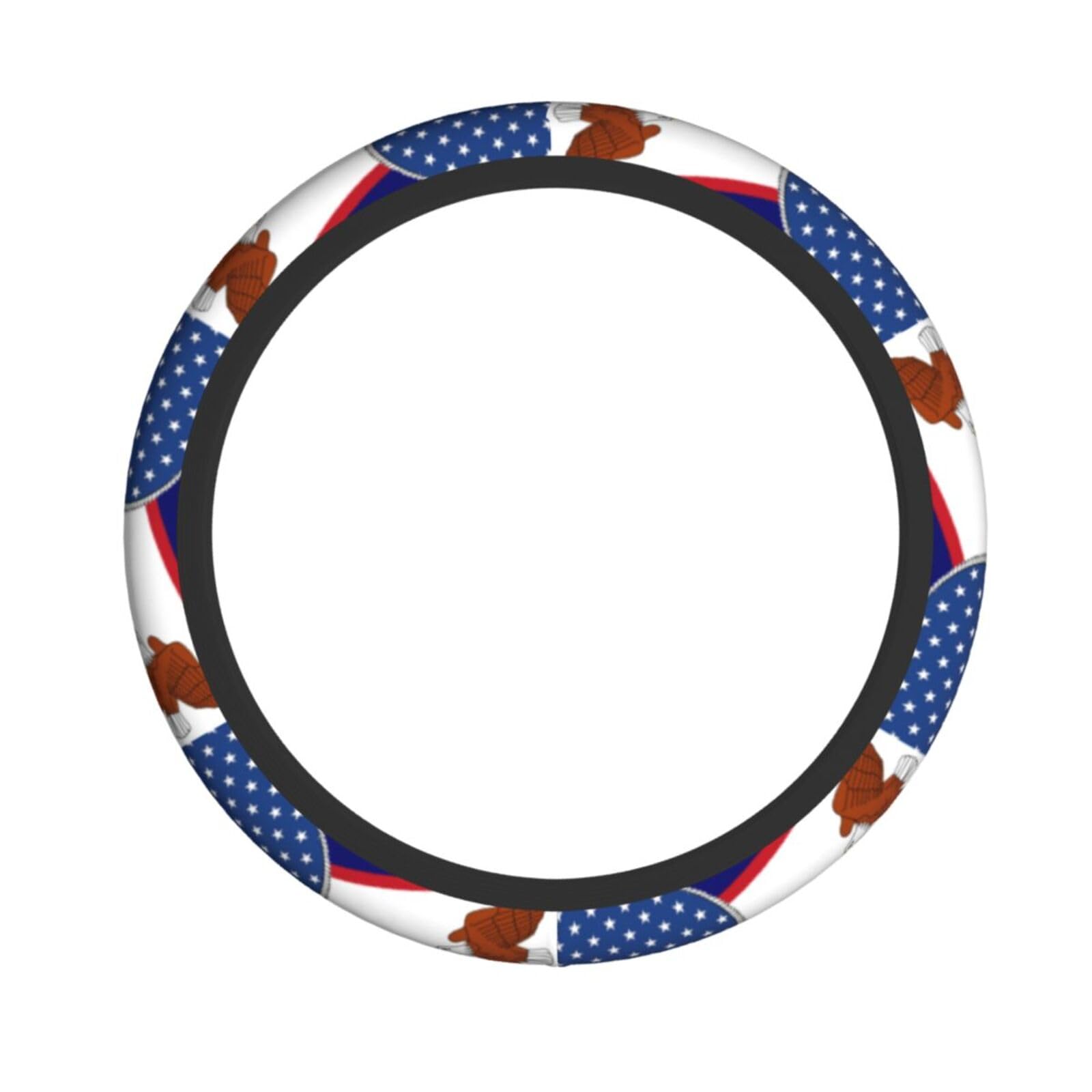 Lenkradbezug mit amerikanischer Flagge und samoanischer Flagge, Schutzbezug, atmungsaktiv, universell einsetzbar, passend für die meisten Autos Lenkradbezug mit amerikanischer Flagge und samoanischer Flagge, Schutzbezug, atmungsaktiv, universell einsetzbar, passend für die meisten Autos von Anceky