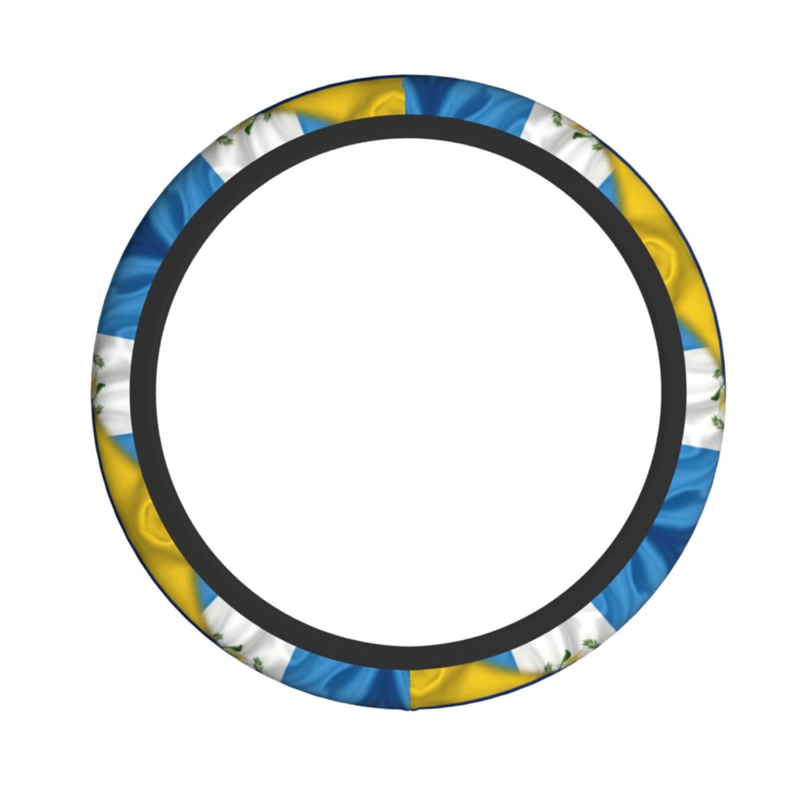 Lenkradbezug mit guatemaltekischer Flagge und kolumbianischer Flagge, Schutzbezug, atmungsaktiv, universell geeignet für die meisten Autos Lenkradbezug mit guatemaltekischer Flagge und kolumbianischer Flagge, Schutzbezug, atmungsaktiv, universell geeignet für die meisten Autos von Anceky