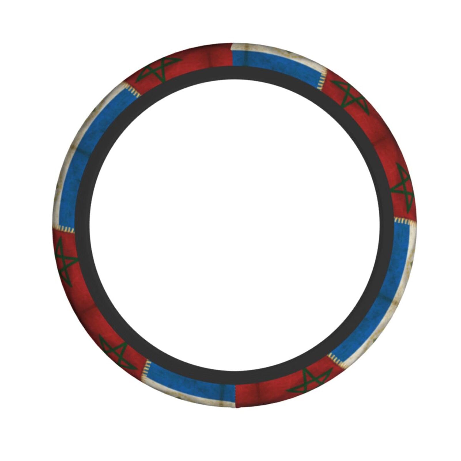 Lenkradbezug mit nicaraguanischer Flagge und marokkanischer Flagge, Schutzbezug, atmungsaktiv, universell geeignet für die meisten Autos Lenkradbezug mit nicaraguanischer Flagge und marokkanischer Flagge, Schutzbezug, atmungsaktiv, universell geeignet für die meisten Autos von Anceky