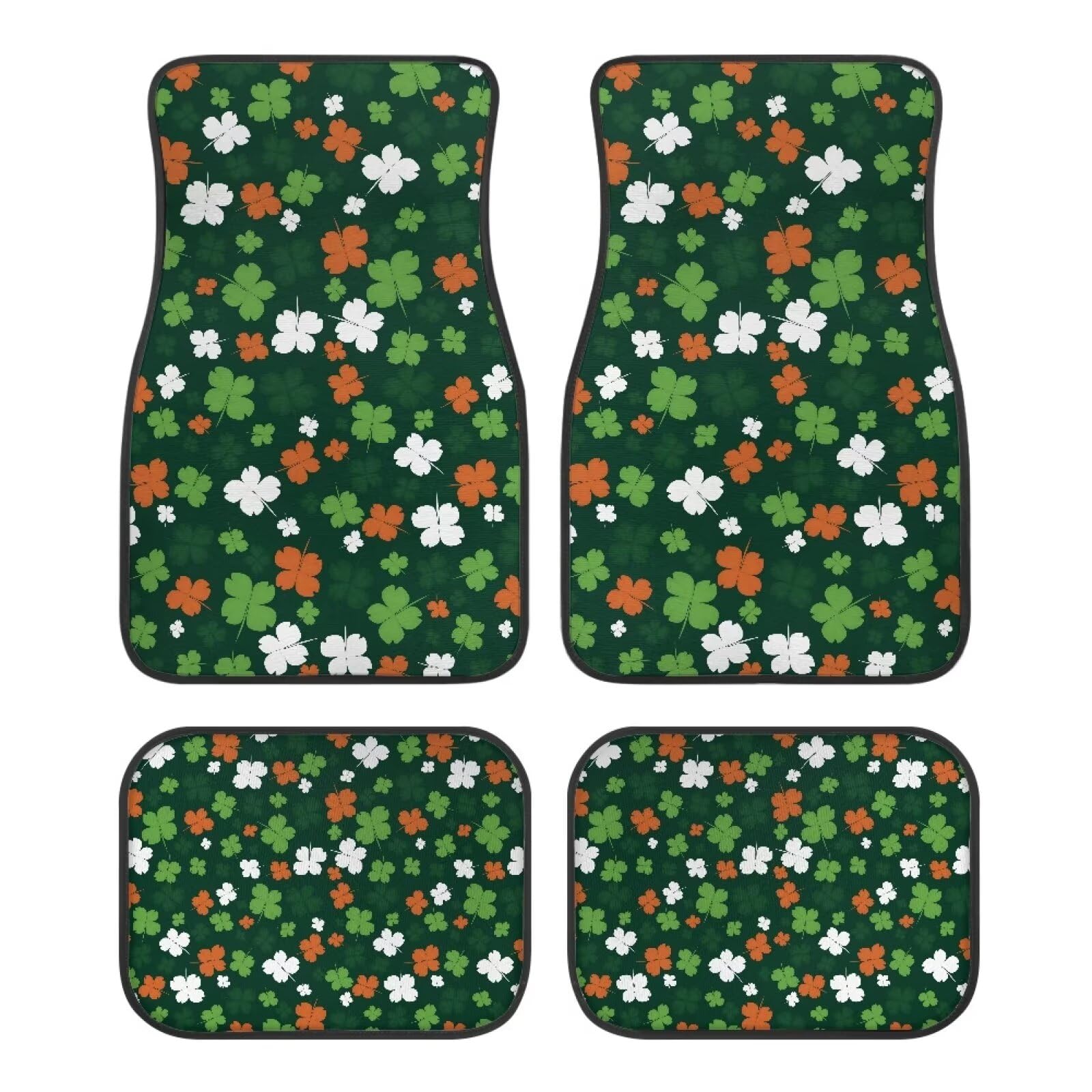 St. Patrick‘s Day Lucky Leaf Print Rot St. Patrick‘s Day Lucky Leaf Universal-Autofußmatten 4-teiliges Set Zubehör Dekoration & Schutz rutschfeste Bodenfußmatte Allwetter-Innenausstattungsset St. Patrick‘s Day Lucky Leaf Print Rot St. Patrick‘s Day Lucky Leaf Universal-Autofußmatten 4-teiliges Set Zubehör Dekoration & Schutz rutschfeste Bodenfußmatte Allwetter-Innenausstattungsset von Anceky