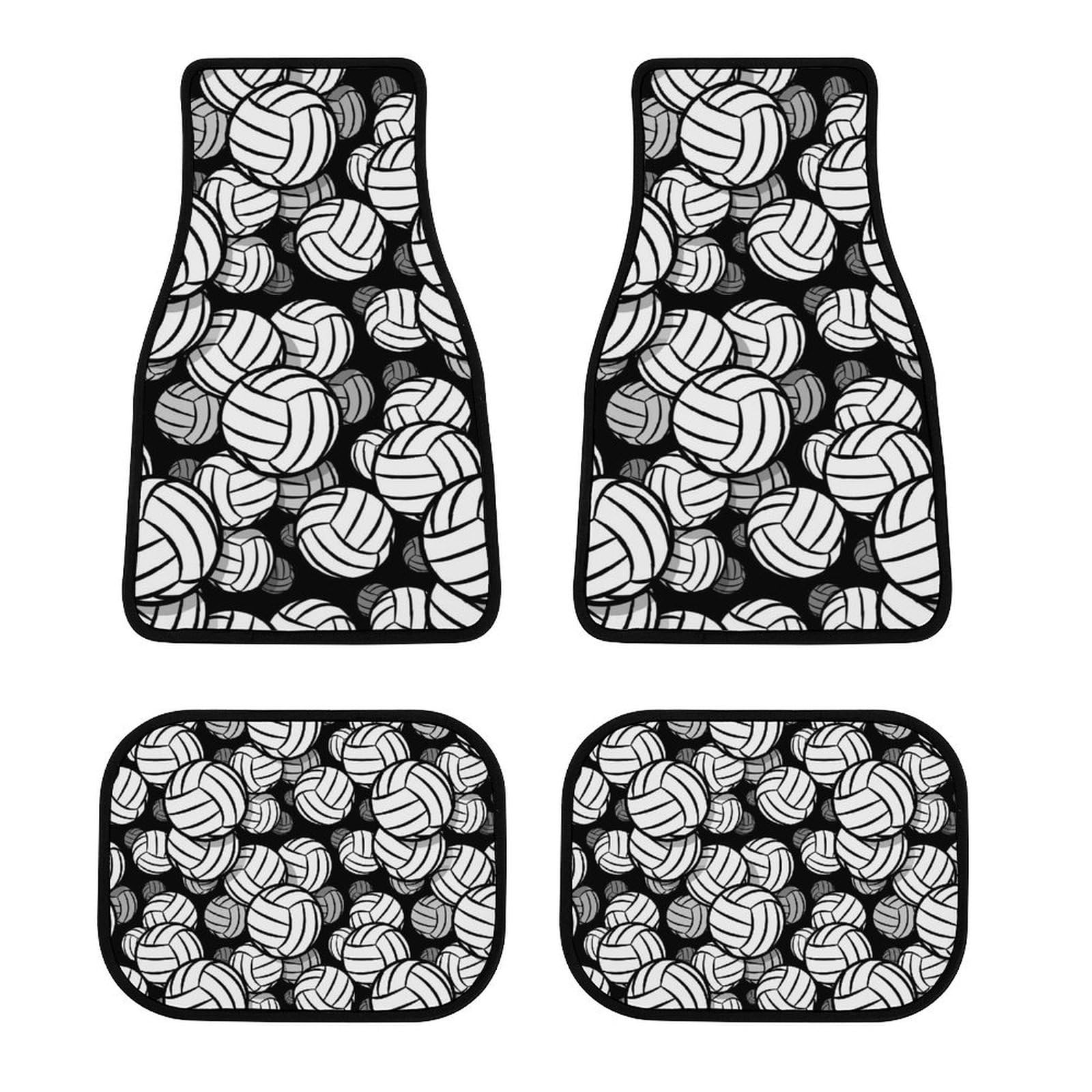 color14 Auto-Fußmatten-Teppich für Autos, universelle Passform, Auto-Allzweck-Schutzmatte mit schwarz-weißem Volleyballball für die meisten Fußmatten in Limousinen, SUVs und LKWs color14 Auto-Fußmatten-Teppich für Autos, universelle Passform, Auto-Allzweck-Schutzmatte mit schwarz-weißem Volleyballball für die meisten Fußmatten in Limousinen, SUVs und LKWs von Anceky