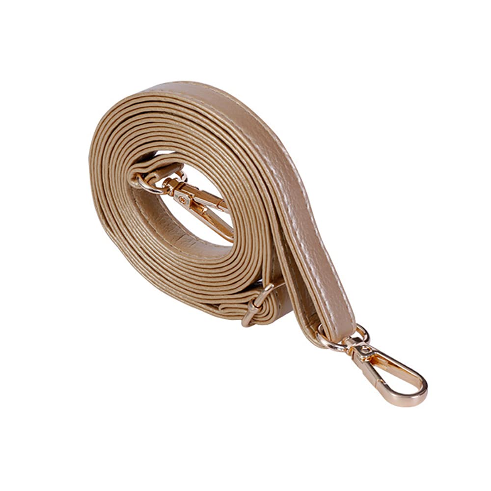 PU Verstellbarer Schultergurt, Leder Schultergurt Breit 1,45cm Taschengurt Lang 140 cm Taschengurte, Ersatztaschen Gurt Schulterriemen Zubehör für Crossbody bag, Umhängetasche,Gold PU Verstellbarer Schultergurt, Leder Schultergurt Breit 1,45cm Taschengurt Lang 140 cm Taschengurte, Ersatztaschen Gurt Schulterriemen Zubehör für Crossbody bag, Umhängetasche,Gold von Anevous