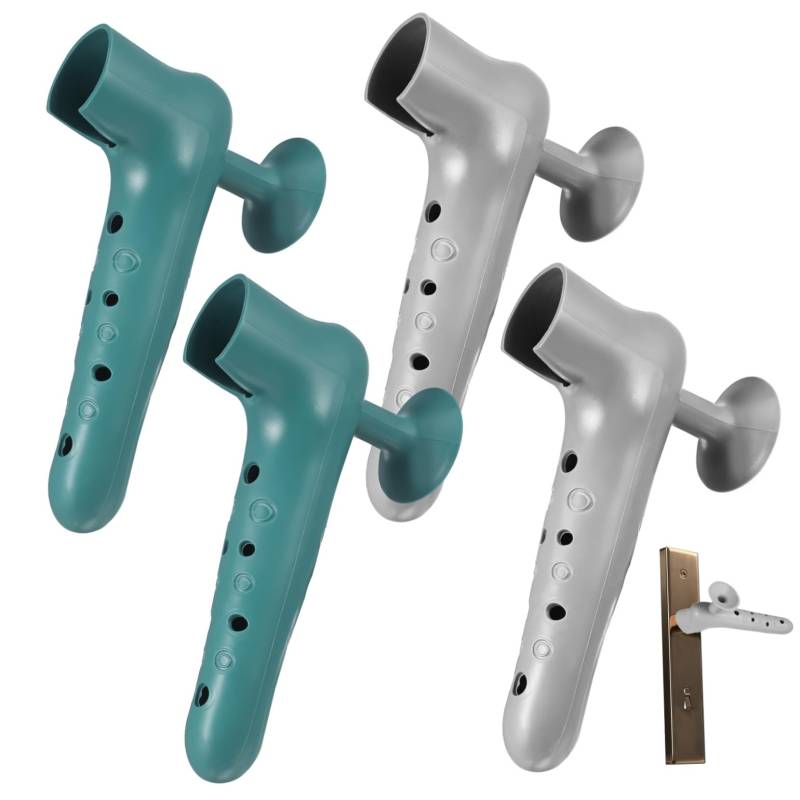 Angoily 4 Stück Türklinkenhandschuhe Stoßstangen Schutz Türgriffstopper Wandschutz Silikongriffabdeckung Mit Saugnapf Türgriffstoßstange Wandstopper Türen Abdeckungen Chrom von Angoily
