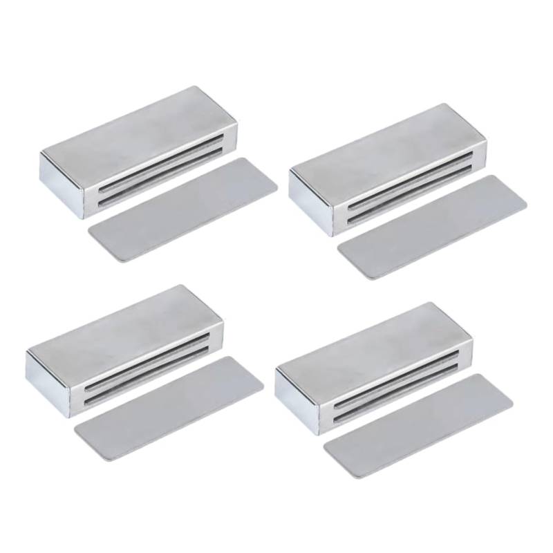 Angoily 4 Stück Türmagnettür Magnetriegel für Schrank Magnetverschluss für Küchenschränke Tür fängt magnetischer Schranktürverschluss Kleiderschrank Magnetverschluss Schrank fängt Silber von Angoily