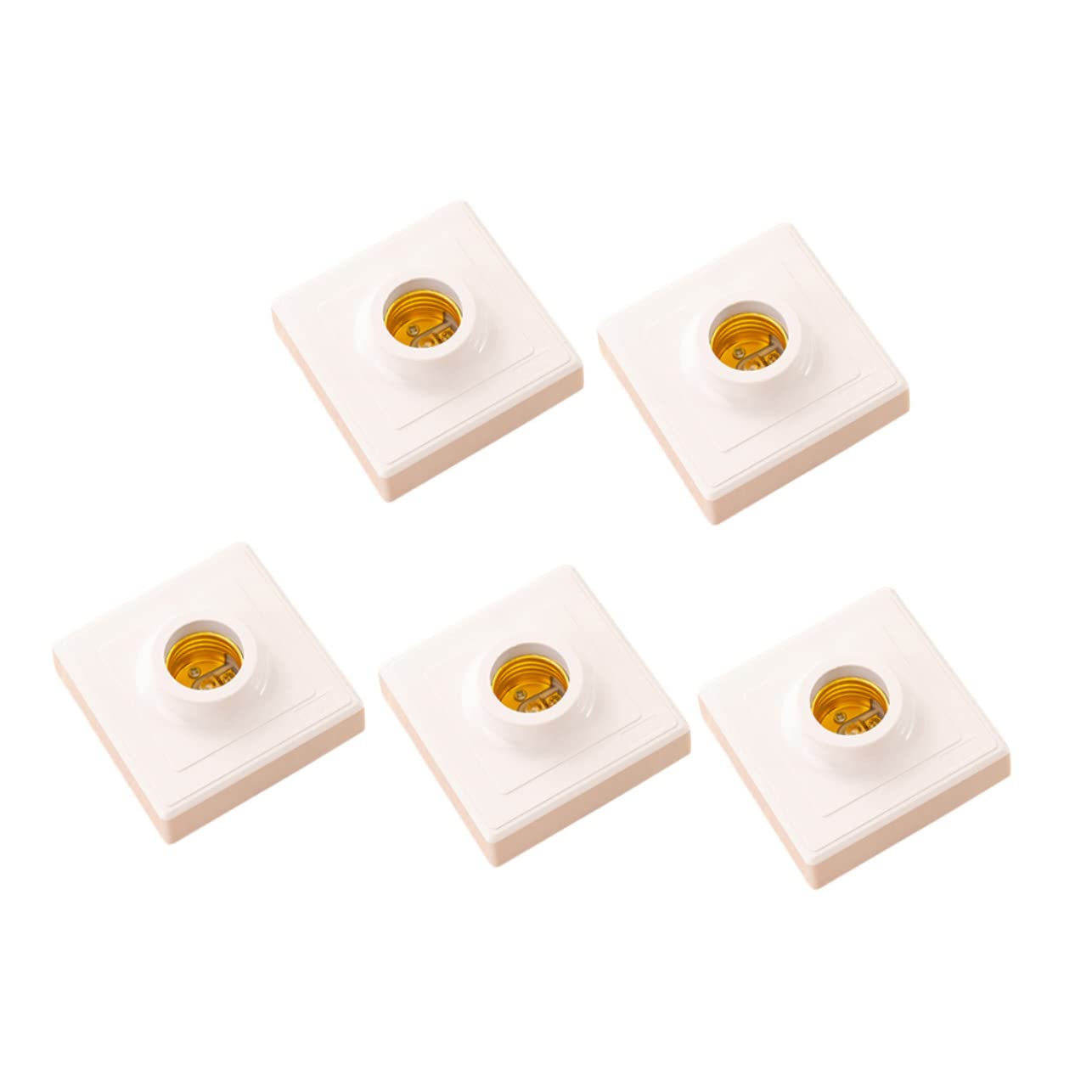 Angoily 5st Flache Lampen Fassung Alte E27 Lampenfassung Lampenadapter Verlängerungssteckdose Basislichtfassung Sattelbasis E27 Lichtbasis Lampenverlängerung Lichtständer Kupfer Weiß Angoily 5st Flache Lampen Fassung Alte E27 Lampenfassung Lampenadapter Verlängerungssteckdose Basislichtfassung Sattelbasis E27 Lichtbasis Lampenverlängerung Lichtständer Kupfer Weiß von Angoily