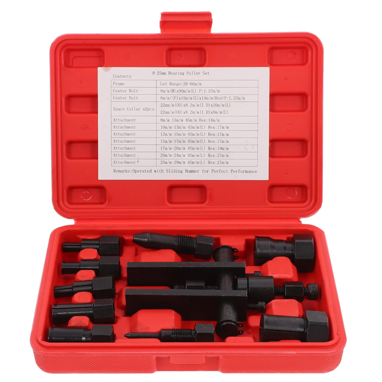 Angoily Lagerabzieher Lager Separator Kit: 10pcs Sackloch Spannzange Lager Race und Dichtung Abzieher Abzieher Kit Gleithammer Pilot Einsatz Innenlager Demontage Werkzeug Set von Angoily