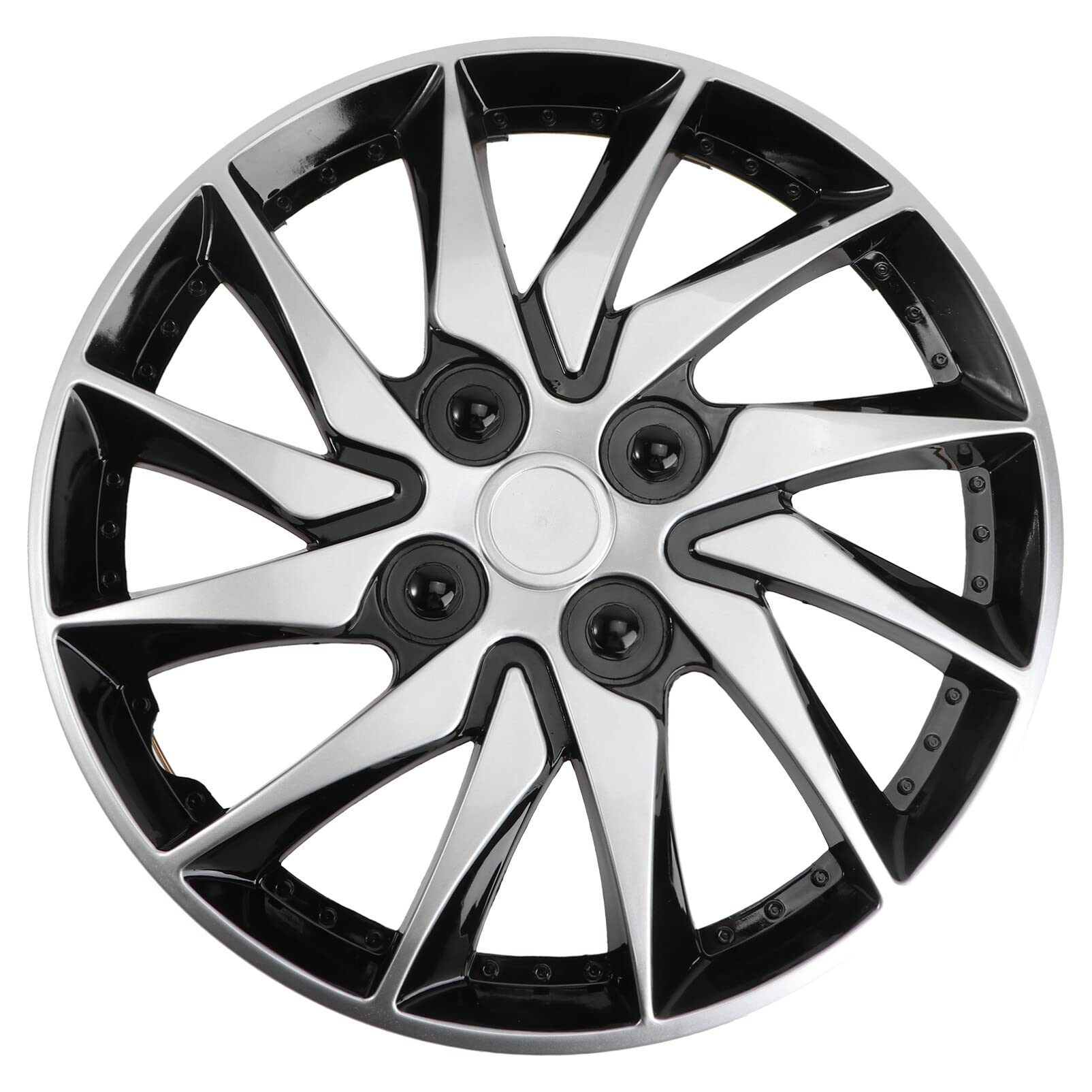 Angoily Radkappen 14 Zoll Auto Radkappe Universal Radkappe Radkappen Für Autonabe Auto Refit Radkappe Radkappen Zubehör 1 Packung, Splitter schwarz Angoily Radkappen 14 Zoll Auto Radkappe Universal Radkappe Radkappen Für Autonabe Auto Refit Radkappe Radkappen Zubehör 1 Packung, Splitter schwarz von Angoily