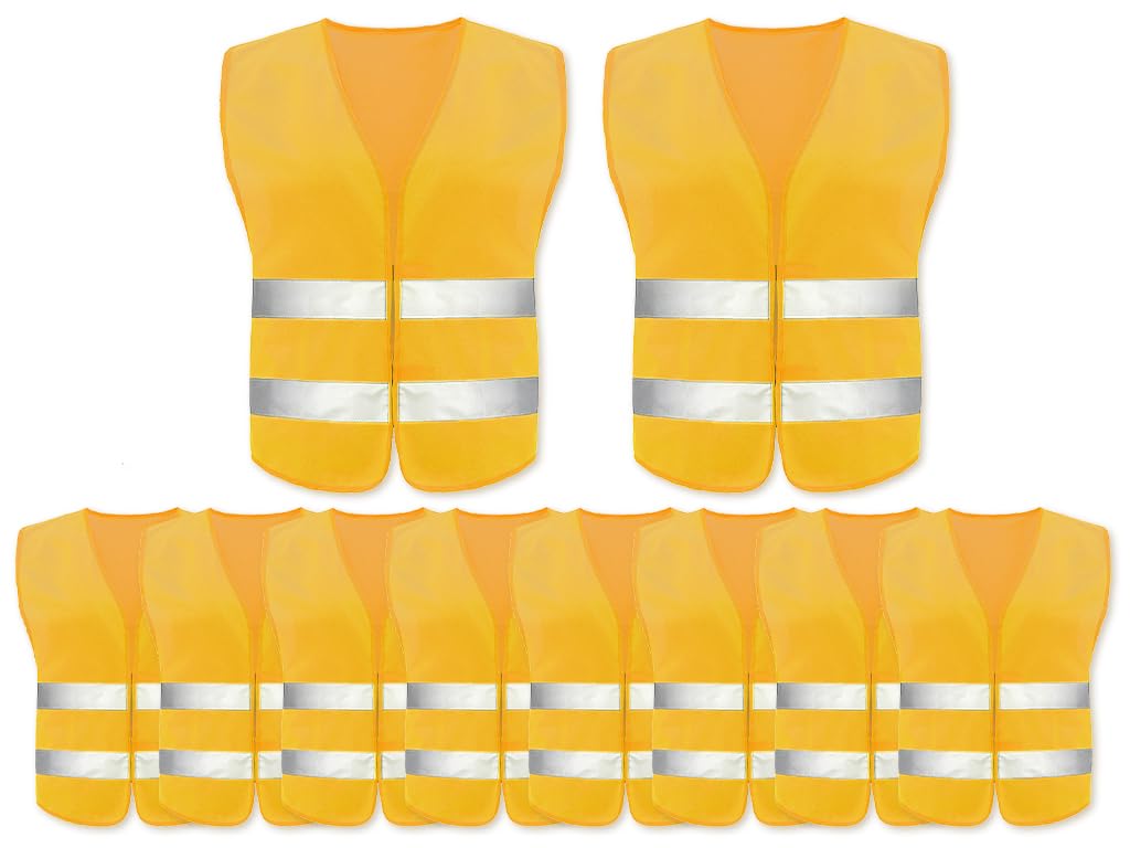 Anlising Warnweste, 10PCS Reflektierende Sicherheitswesten, 360 Grad Reflektierende Sicherheitsweste, Auto Reflektorweste,Warnschutzweste, Reflektierend Warnweste,für Fahrern,Arbeitskräften,Erwachsene von Anlising