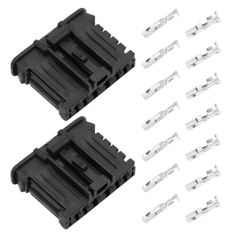 Anlseiod 2 Set 12V-Rücklicht-Reparatur-Anschlusssatz mit Anschlüssen Kompatibel mit Peugeot Kompatibel mit Citroen Kfz-Lampenfassung Buchse 12V (6-polig) von Anlseiod